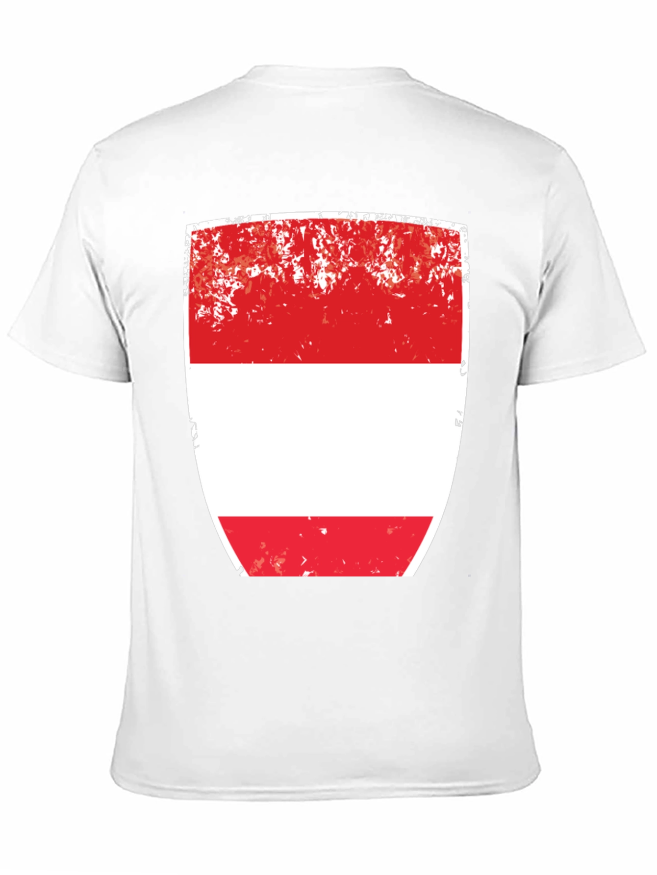 Austria Flag T-Shirt - Red and White Shield Design