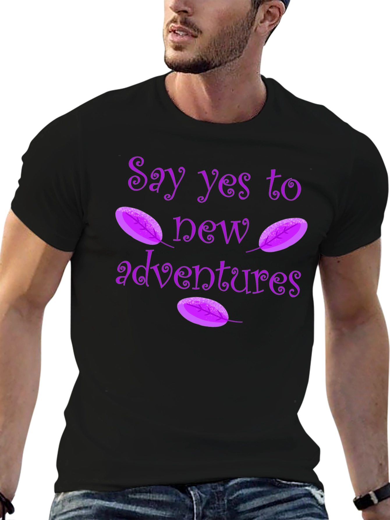 Say Yes To New Adventures Graphic T-Shirt