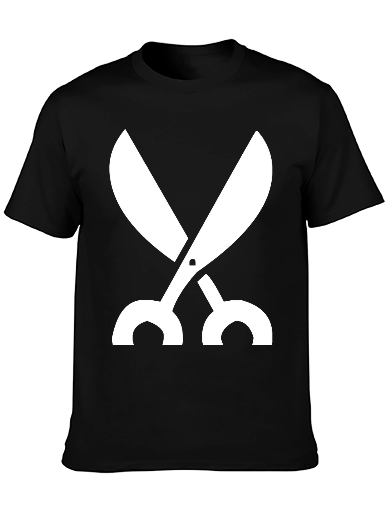 Scissors Graphic Black T-Shirt