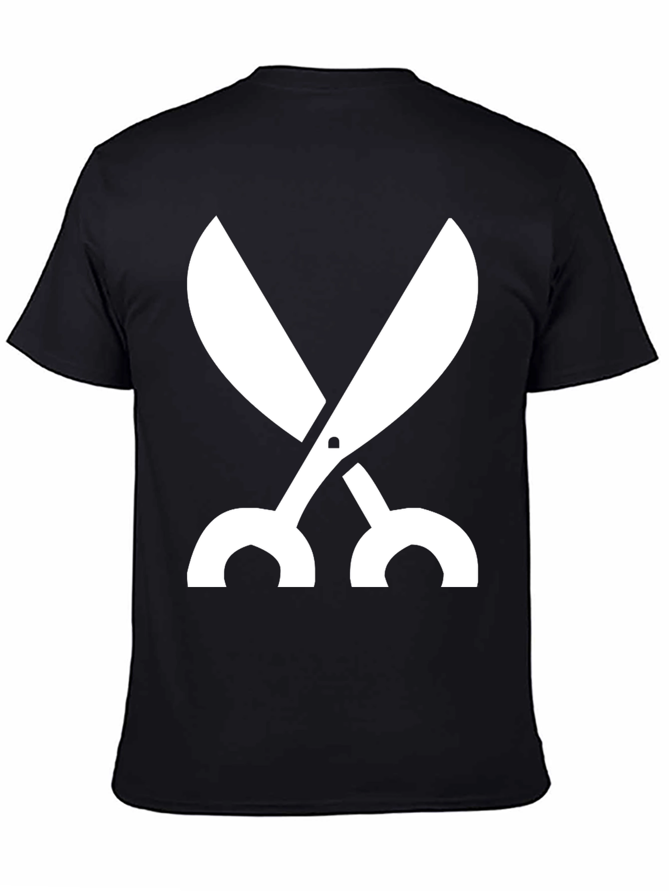 Scissors Graphic Black T-Shirt