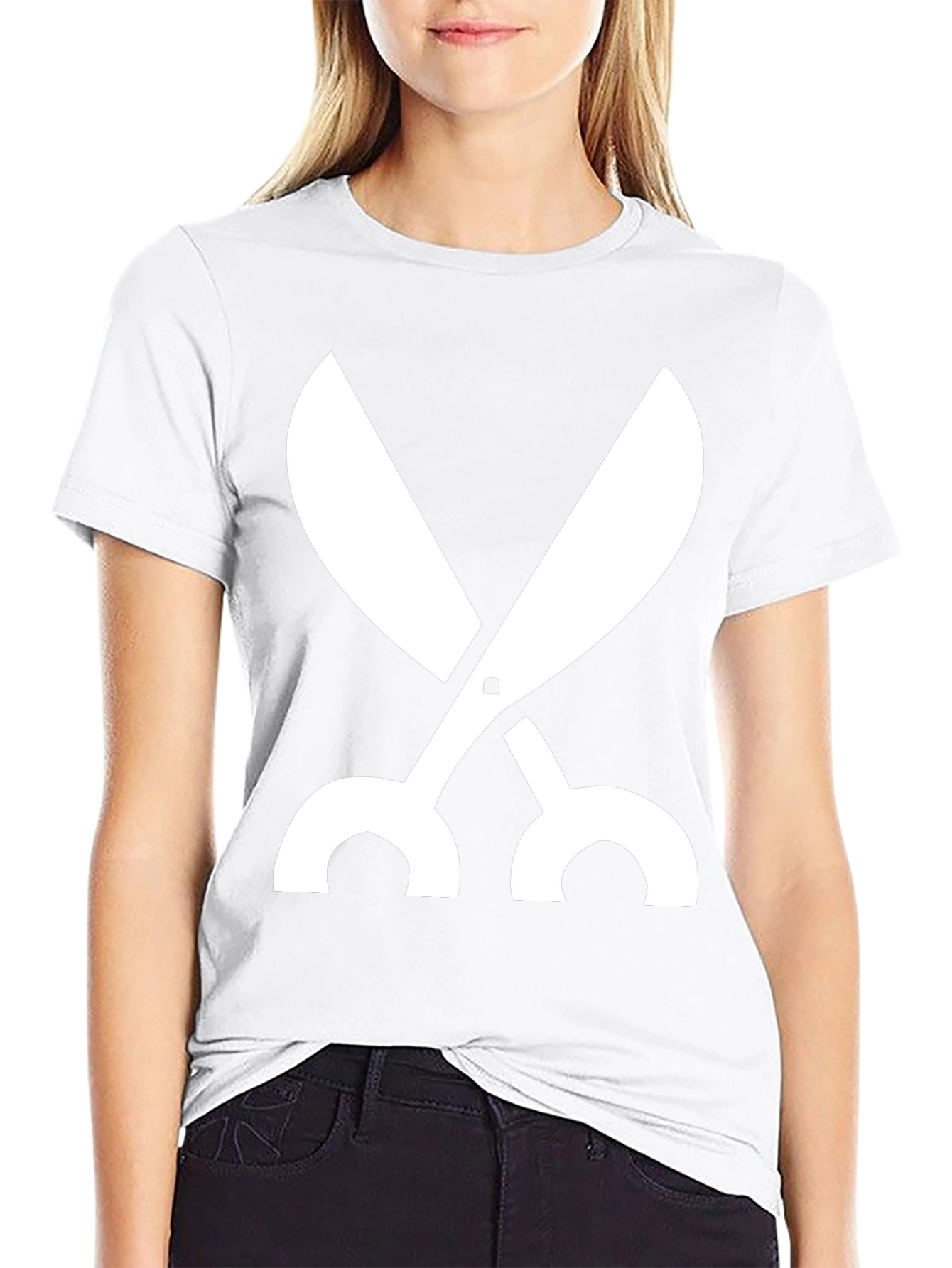 Scissors Graphic Black T-Shirt
