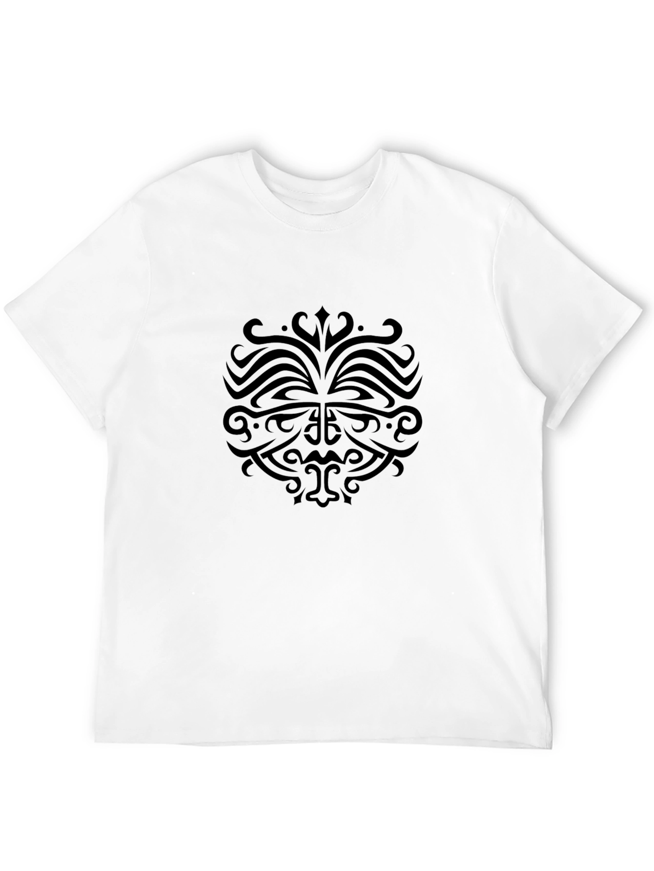 Black Tribal Print T-Shirt - Mens Casual Wear