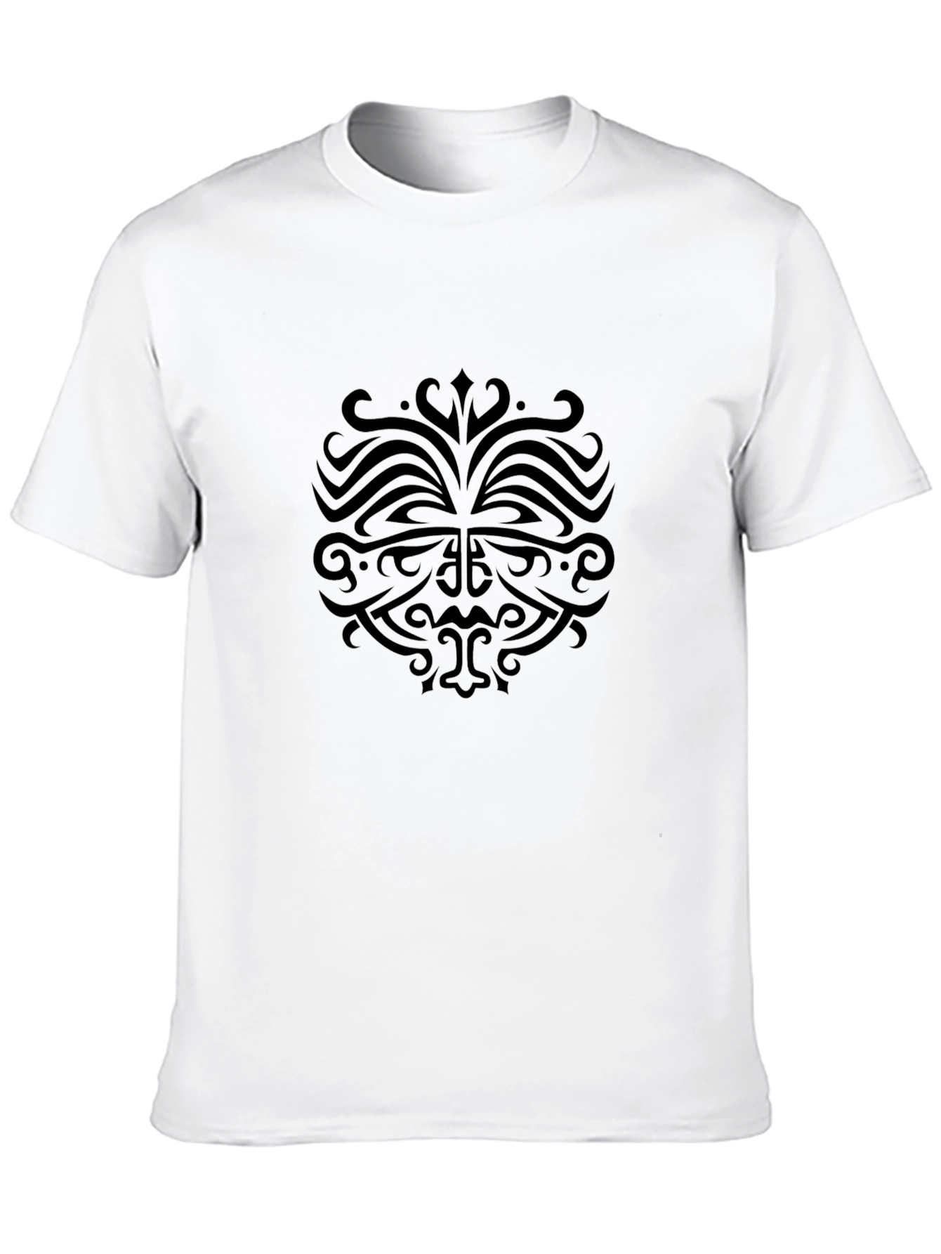 Black Tribal Print T-Shirt - Mens Casual Wear