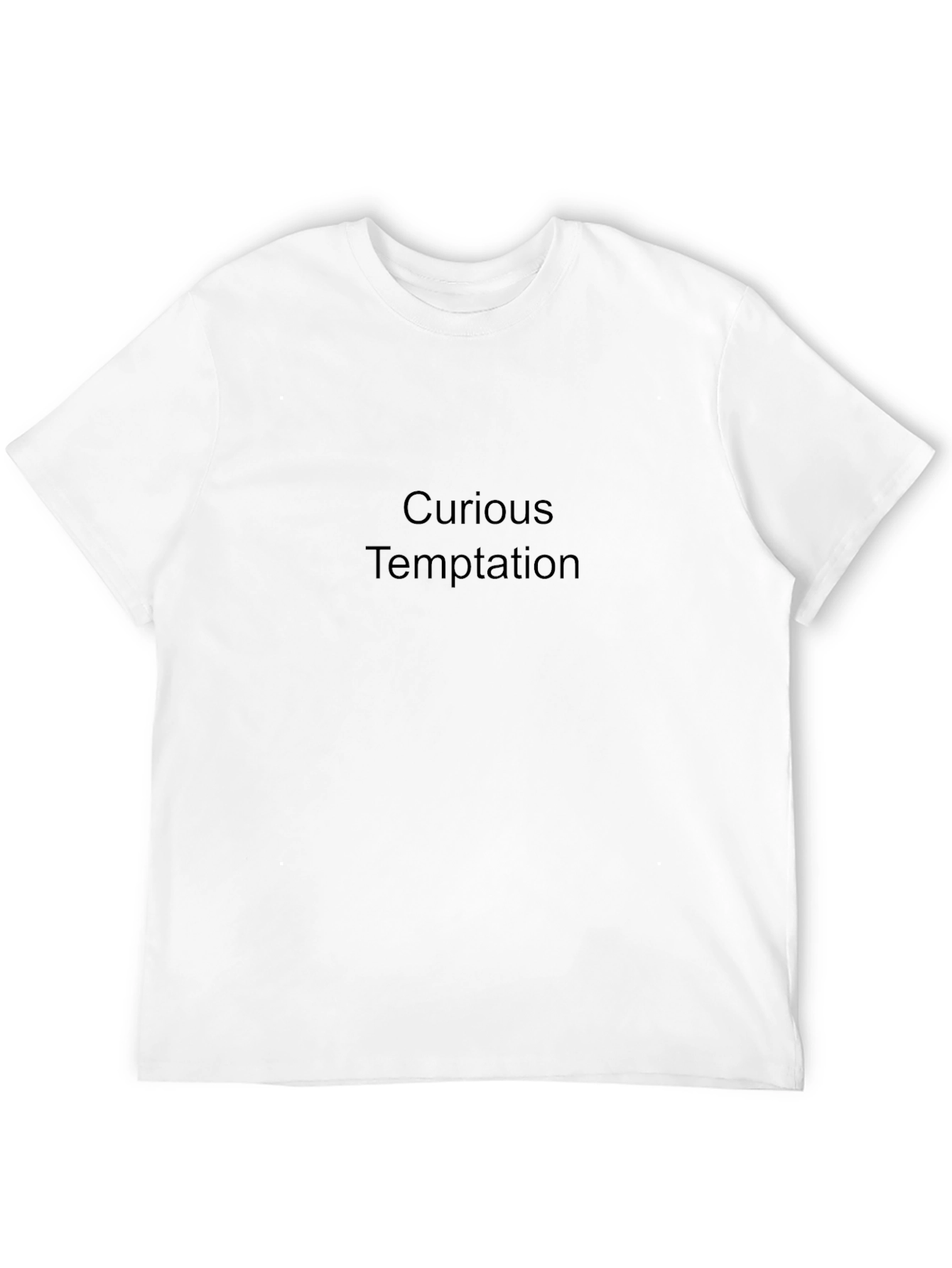 Curious Temptation Black T-Shirt for Men