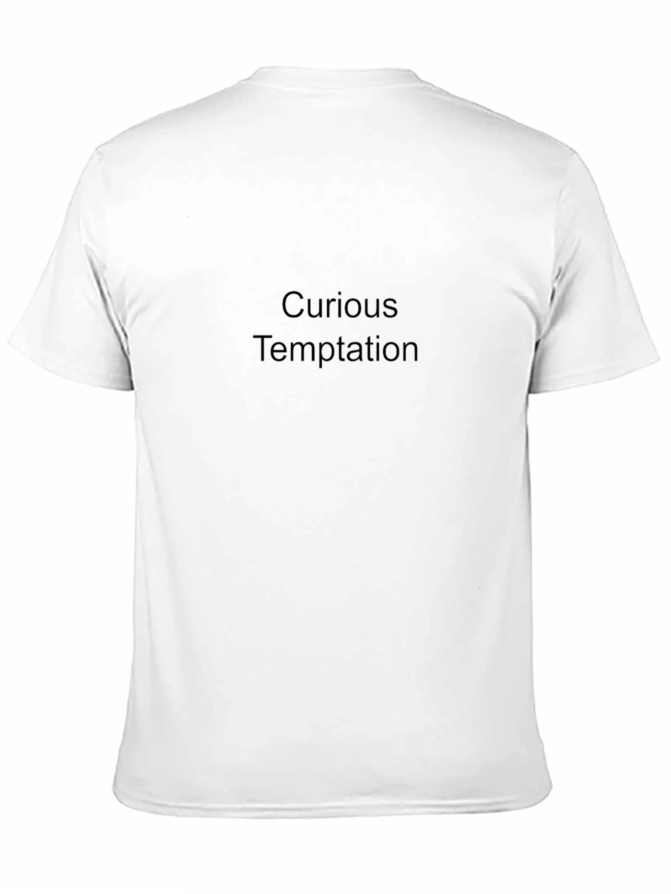 Curious Temptation Black T-Shirt for Men