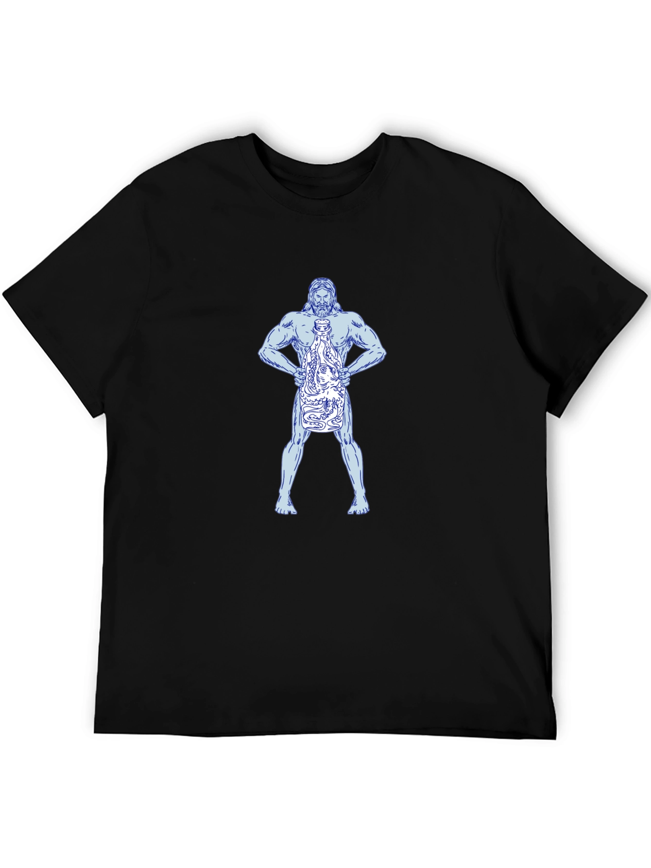 Poseidon Kraken Black T-Shirt