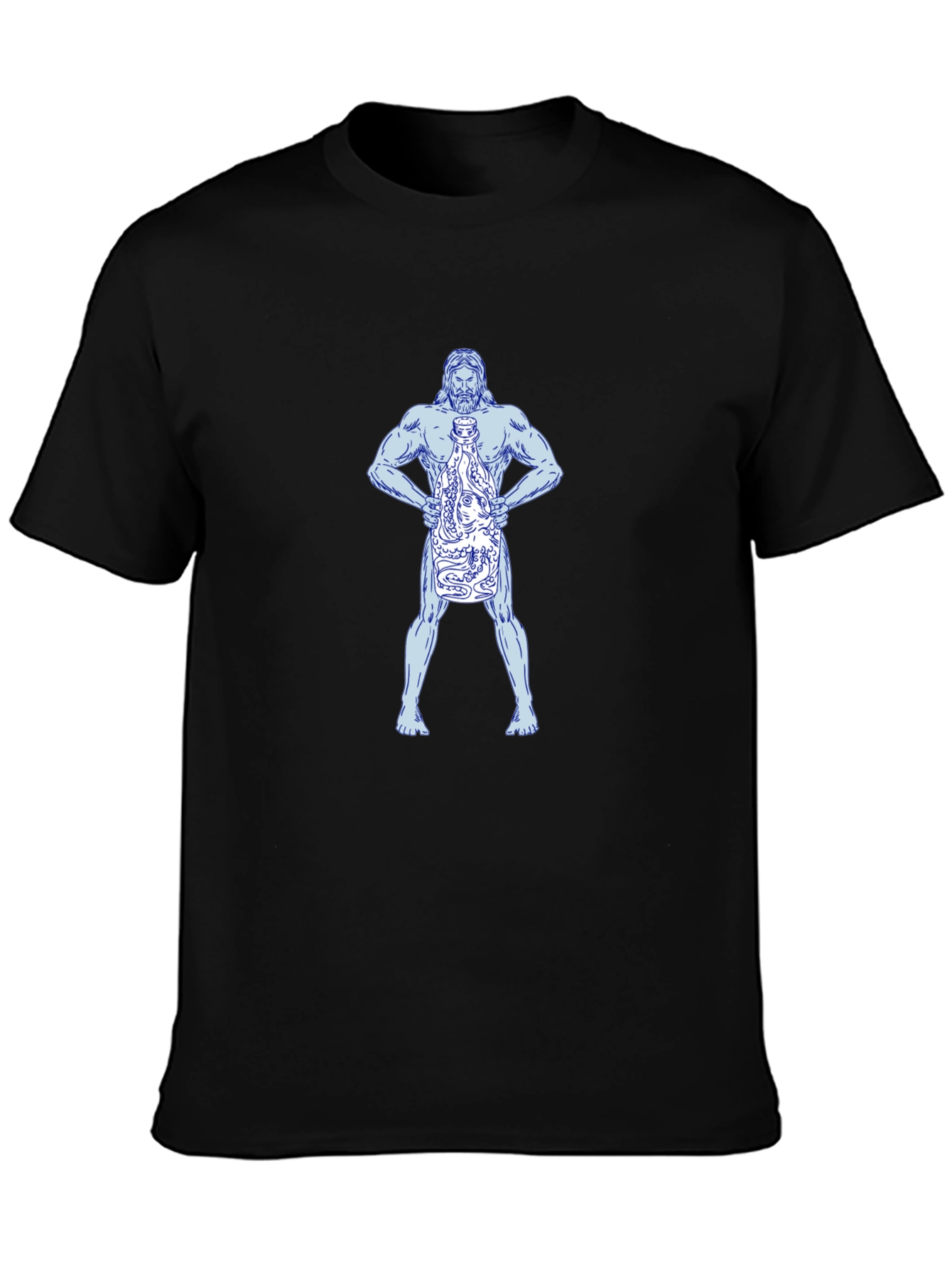 Poseidon Kraken Black T-Shirt