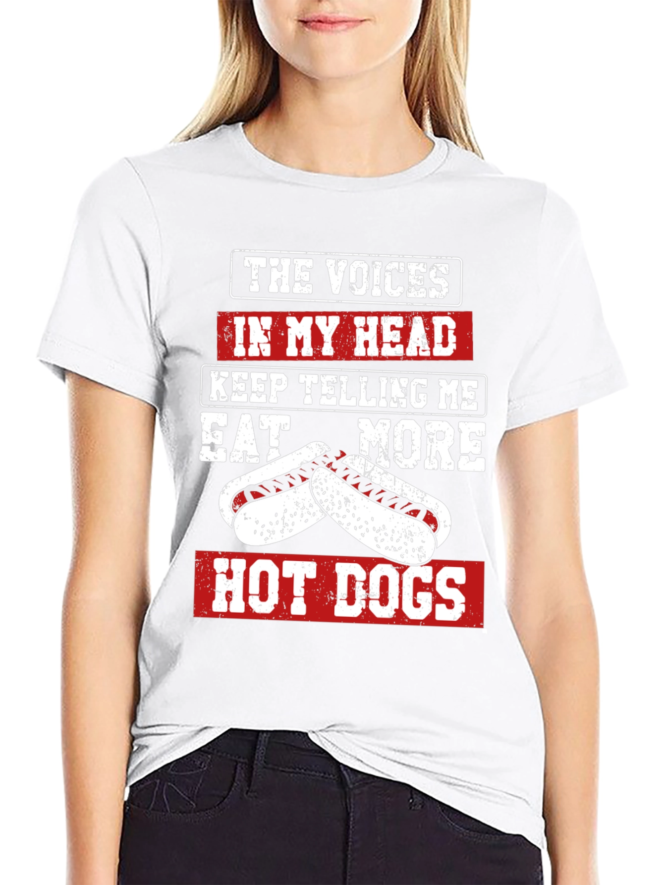 Eat More Hot Dogs T-Shirt Funny Foodie Tee