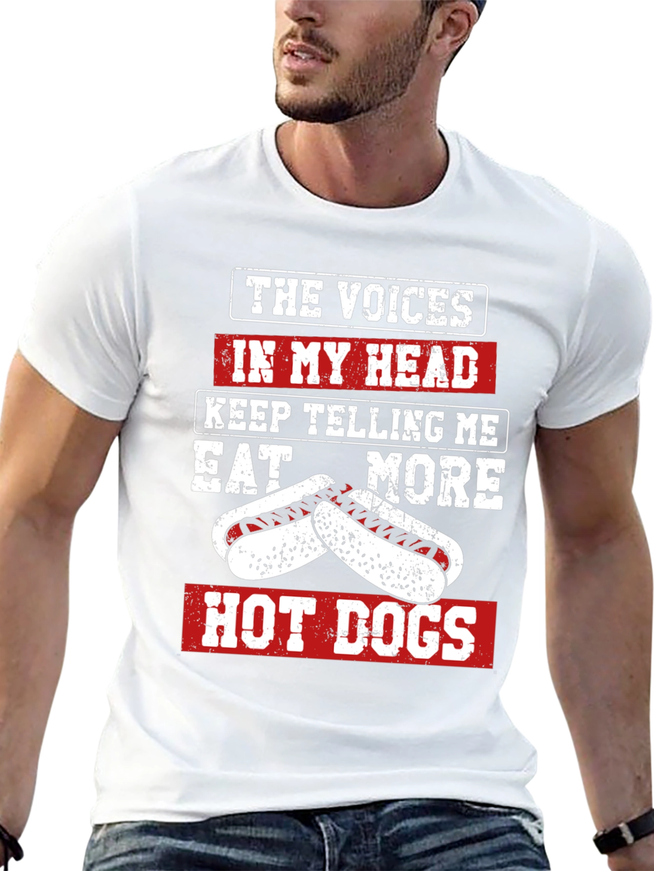 Eat More Hot Dogs T-Shirt Funny Foodie Tee