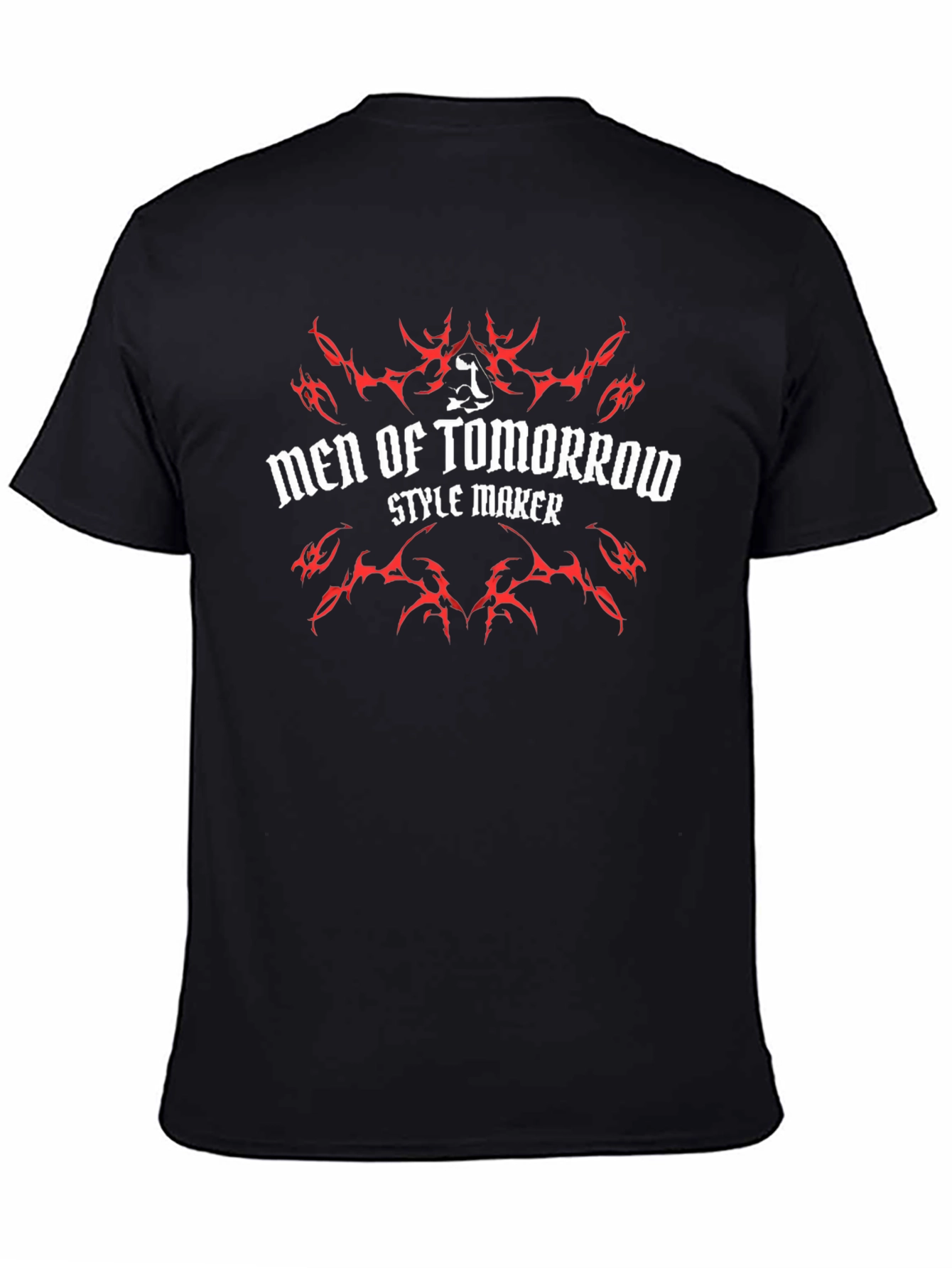 Men of Tomorrow Black Graphic Tee
