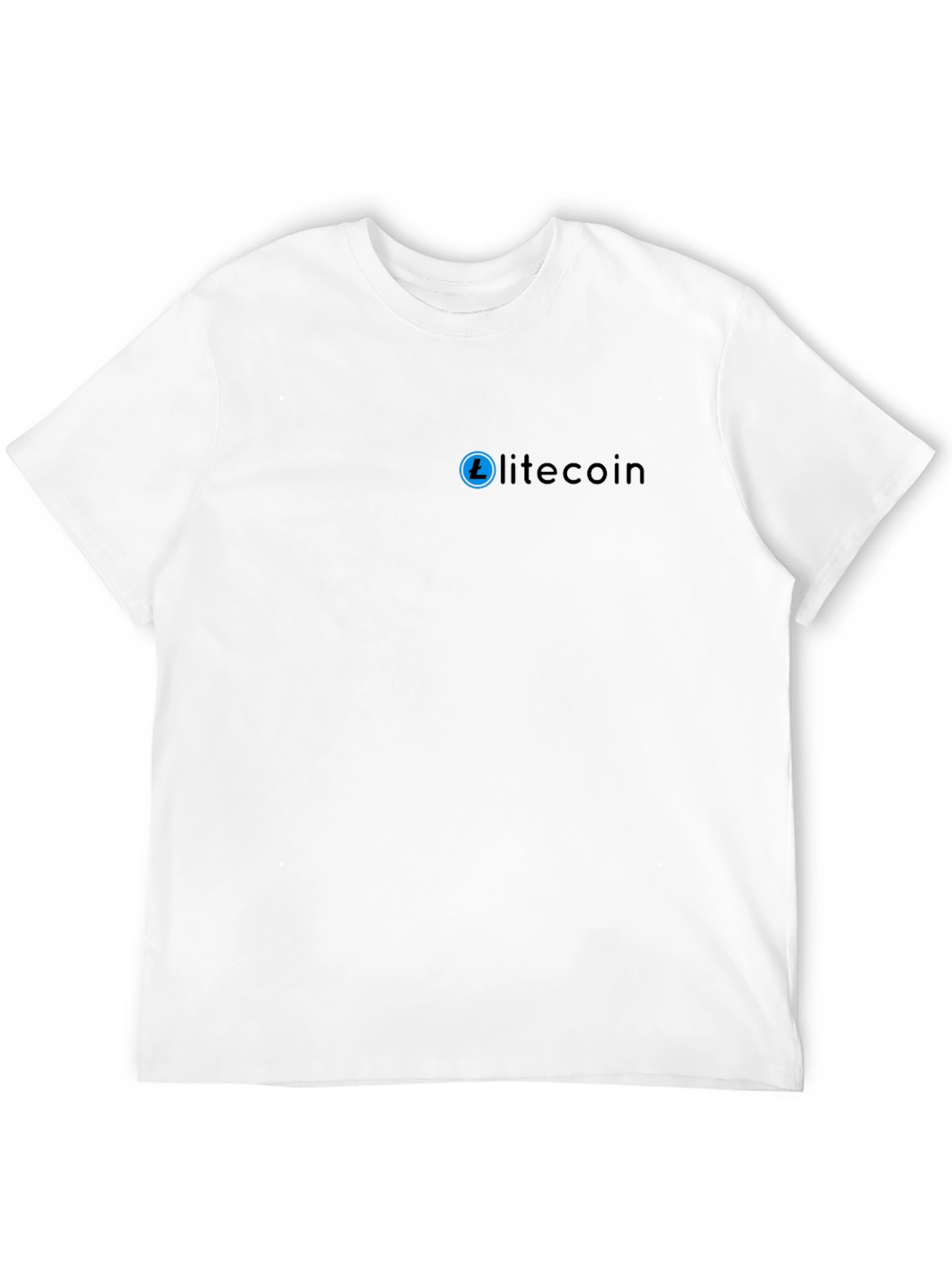 Litecoin Crypto T-Shirt - Black Cotton Tee