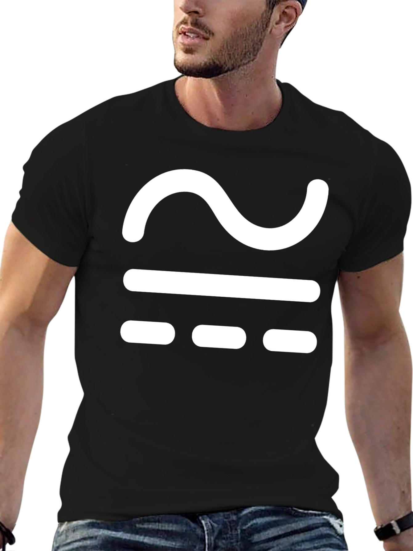Approximate Equal Black T-Shirt