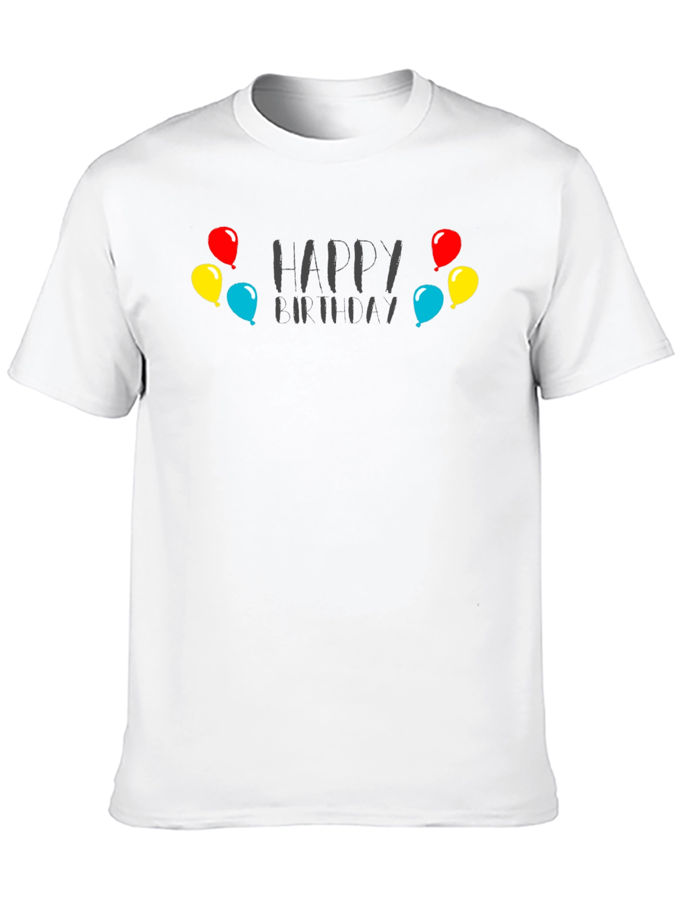 Happy Birthday Graphic Tee - Black