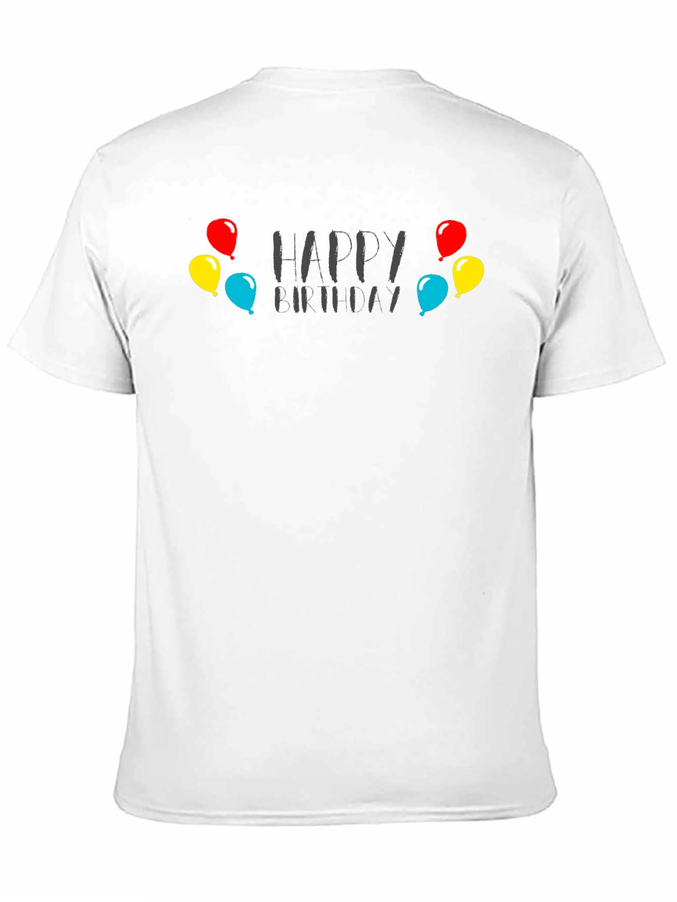 Happy Birthday Graphic Tee - Black