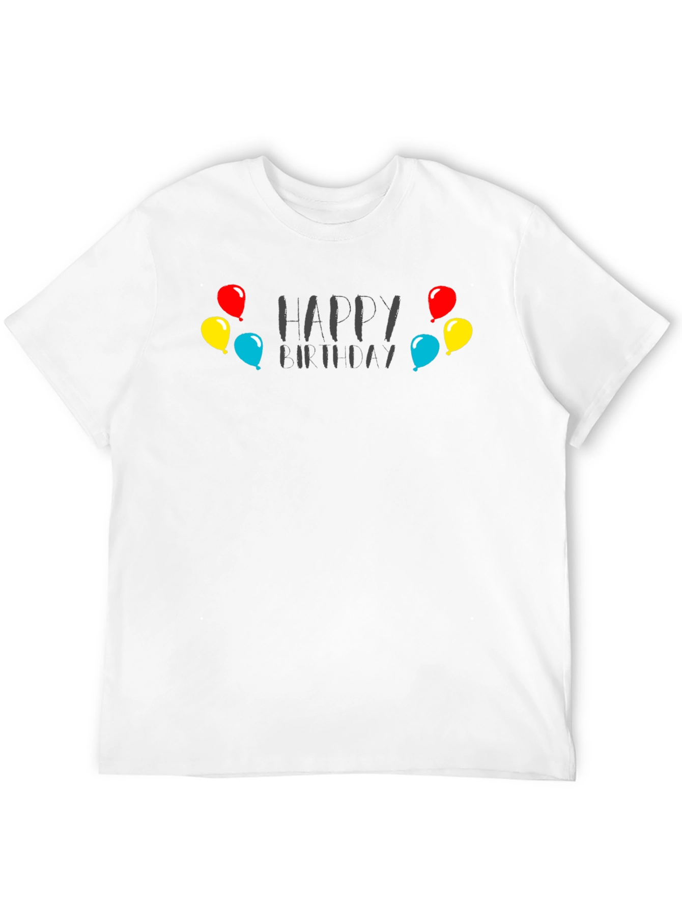 Happy Birthday Graphic Tee - Black