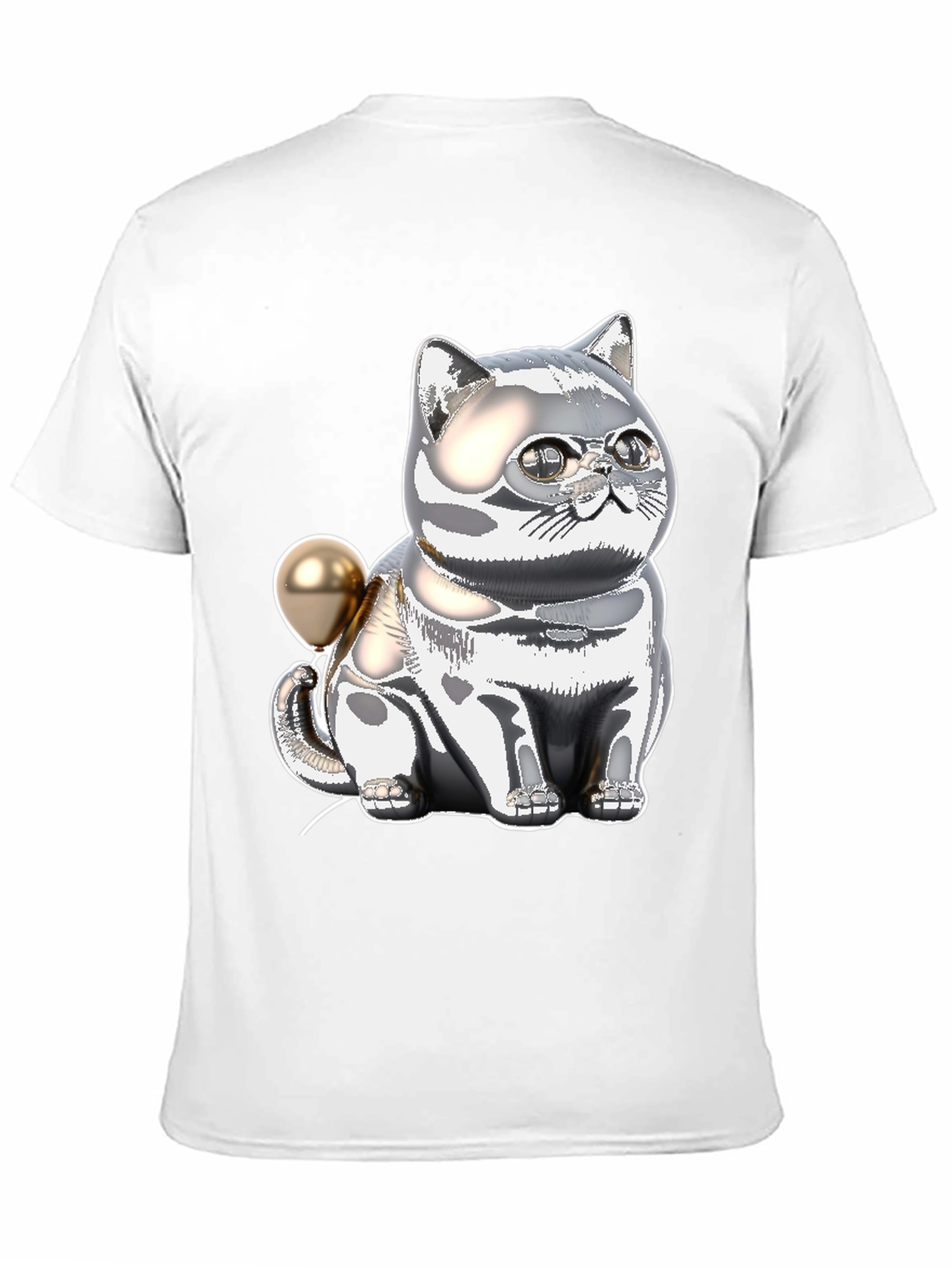Chrome Cat Balloon T-Shirt
