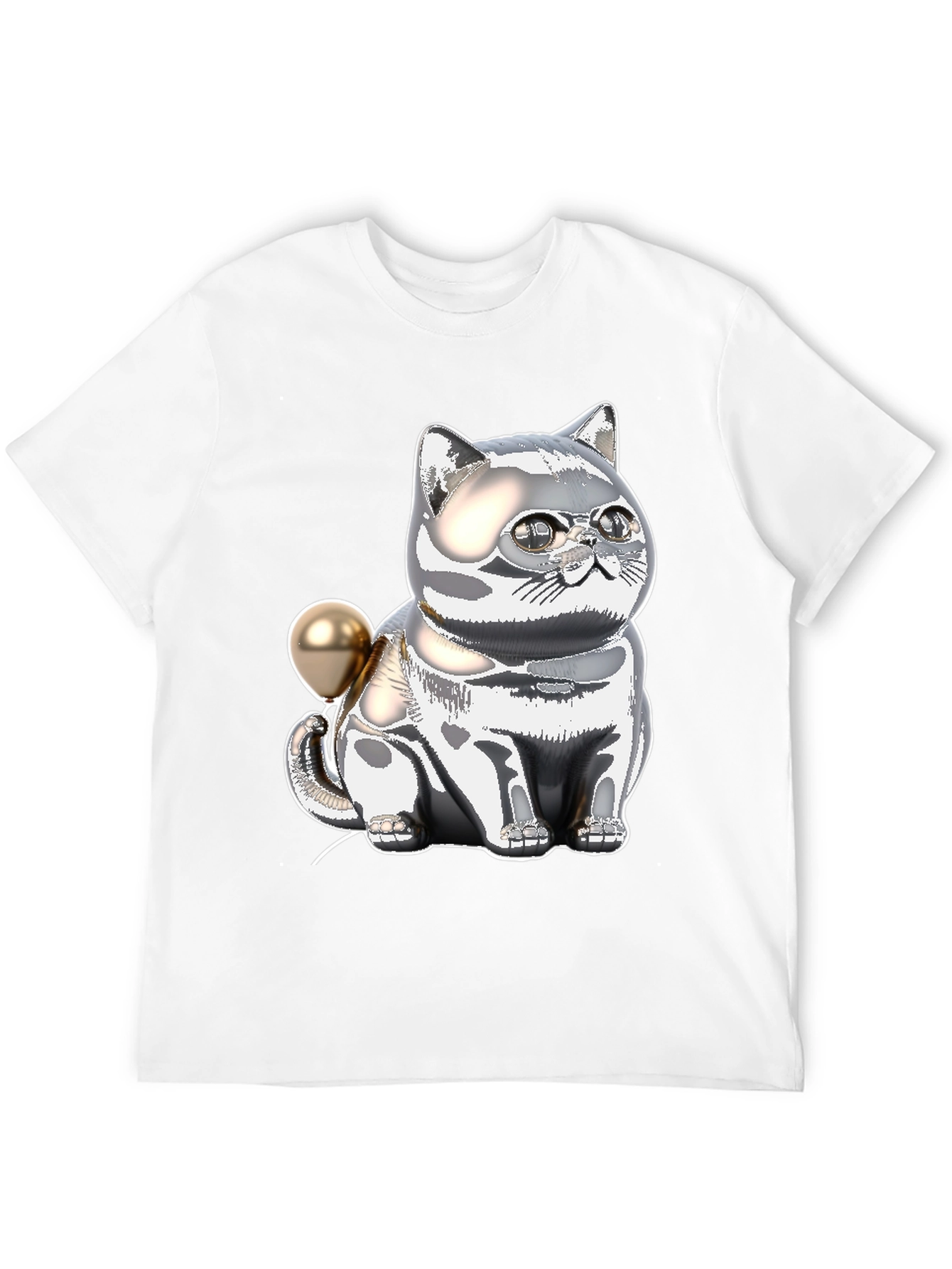Chrome Cat Balloon T-Shirt