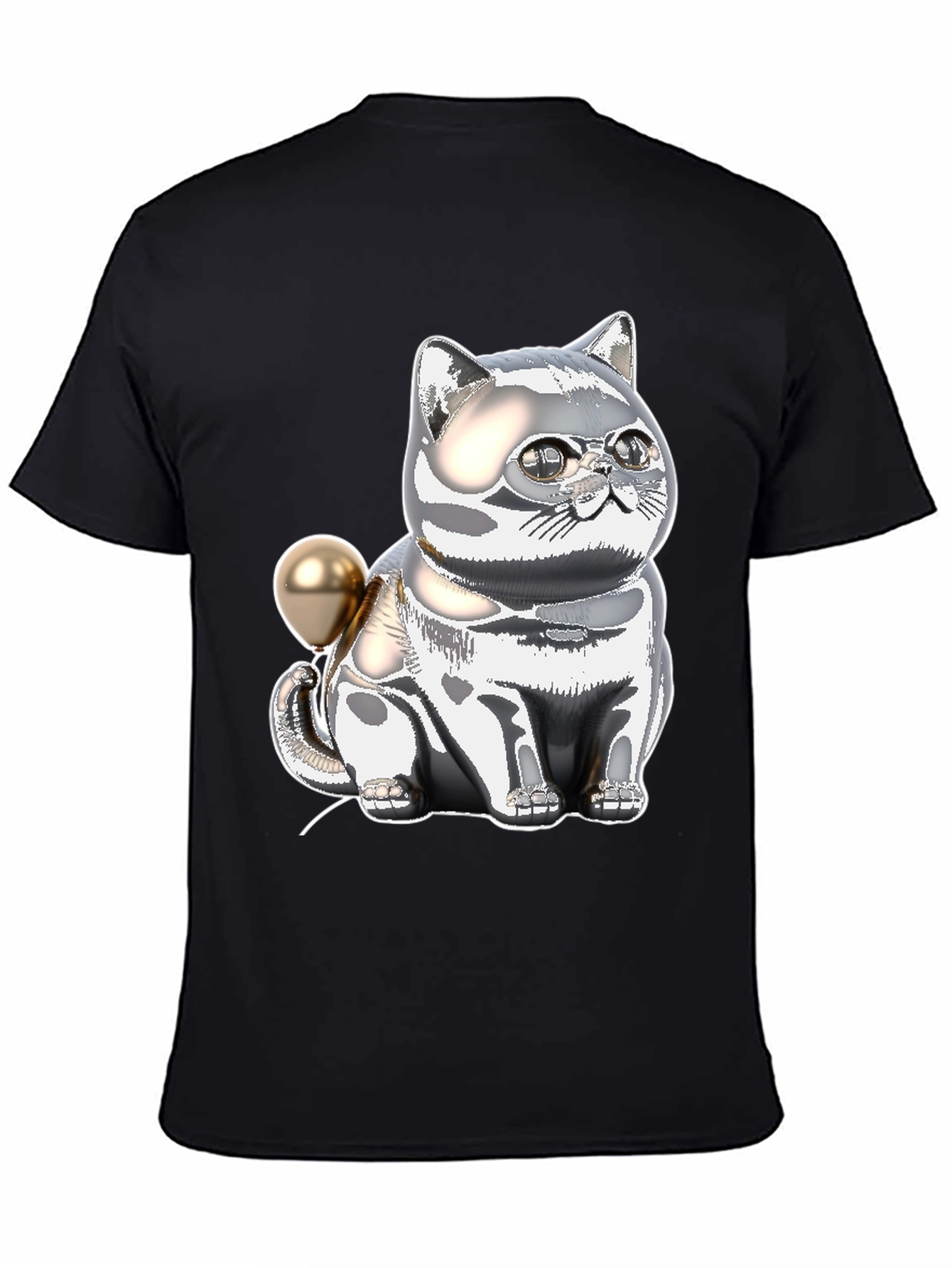 Chrome Cat Balloon T-Shirt