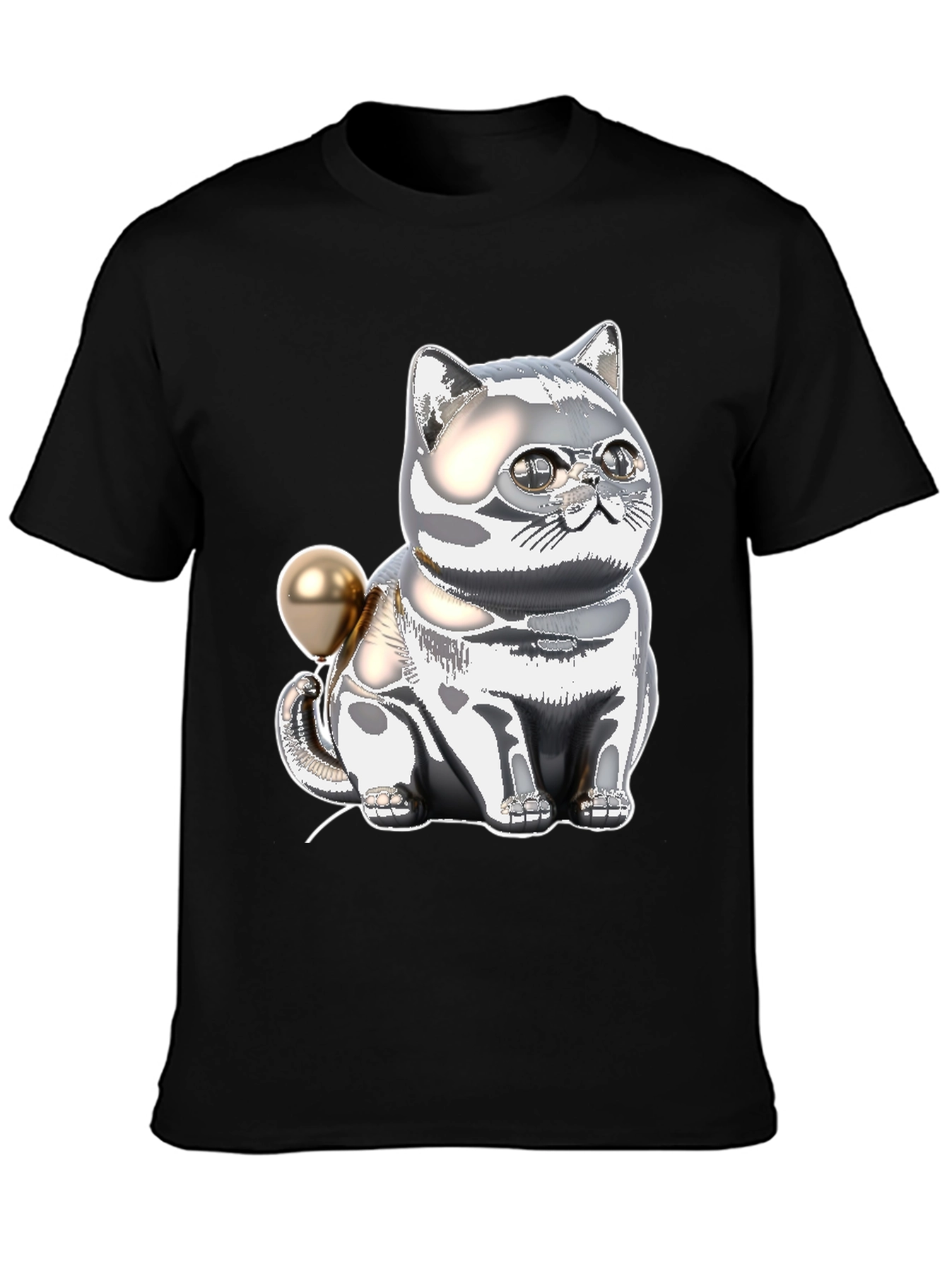 Chrome Cat Balloon T-Shirt