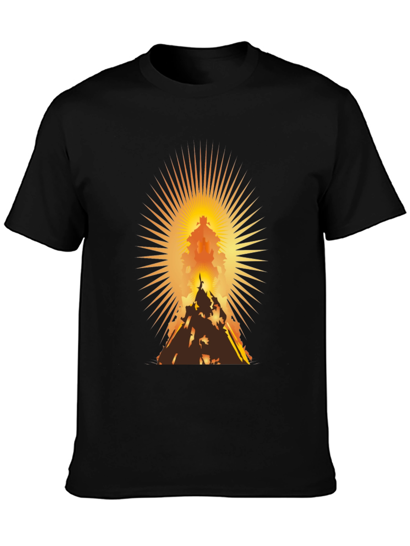 Radiant Mountain Silhouette Graphic Tee