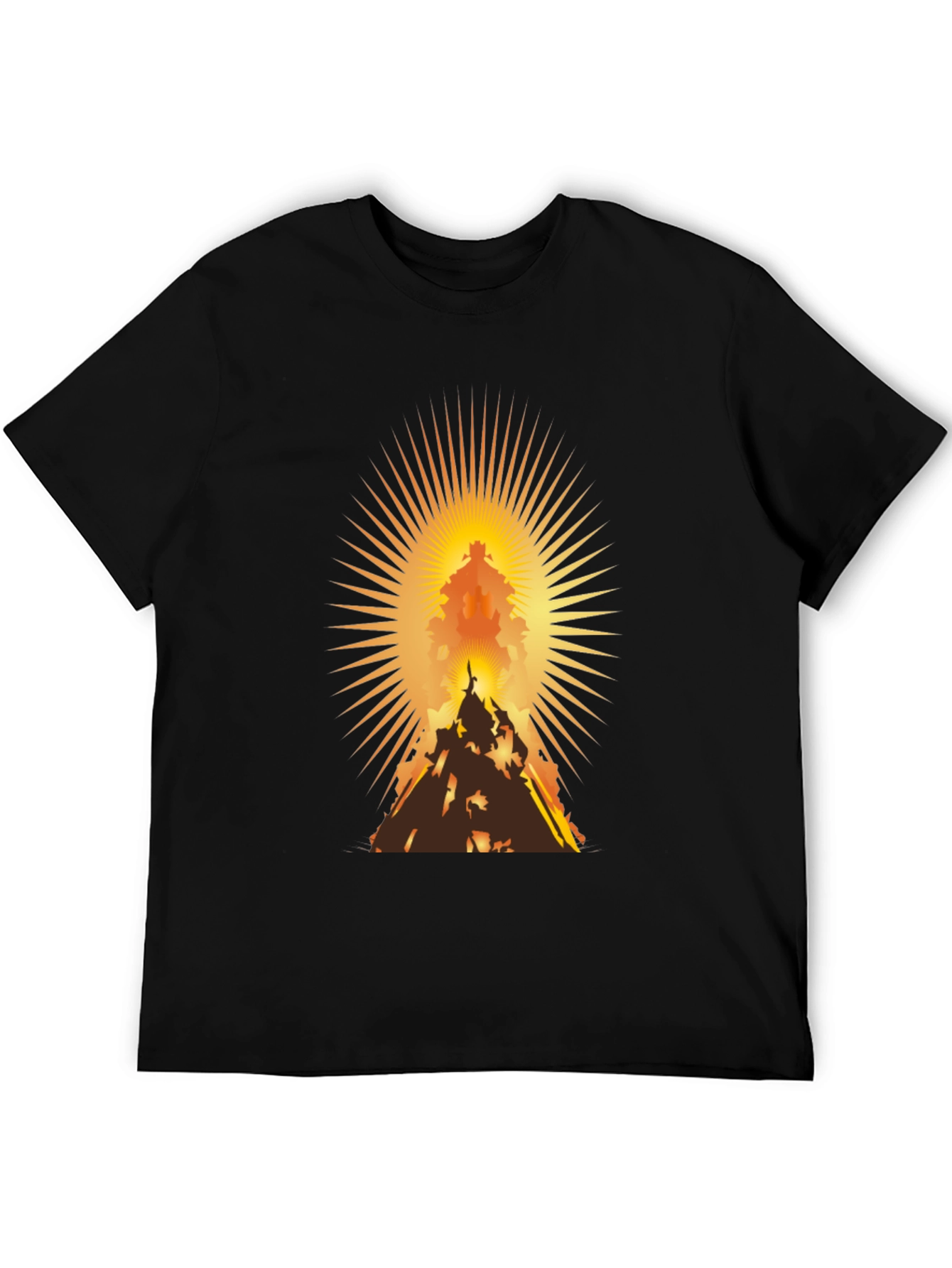 Radiant Mountain Silhouette Graphic Tee