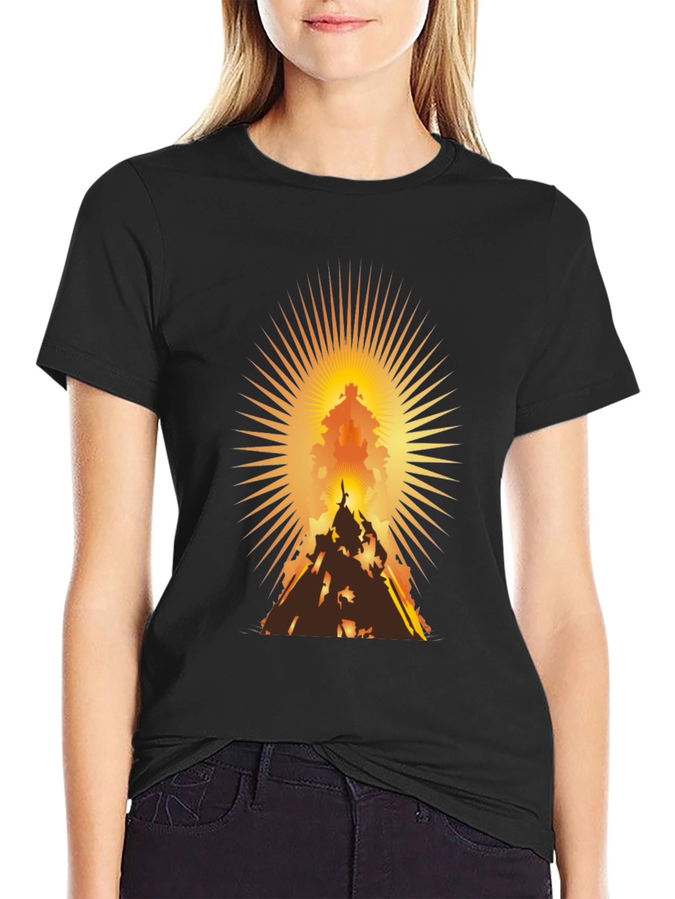 Radiant Mountain Silhouette Graphic Tee
