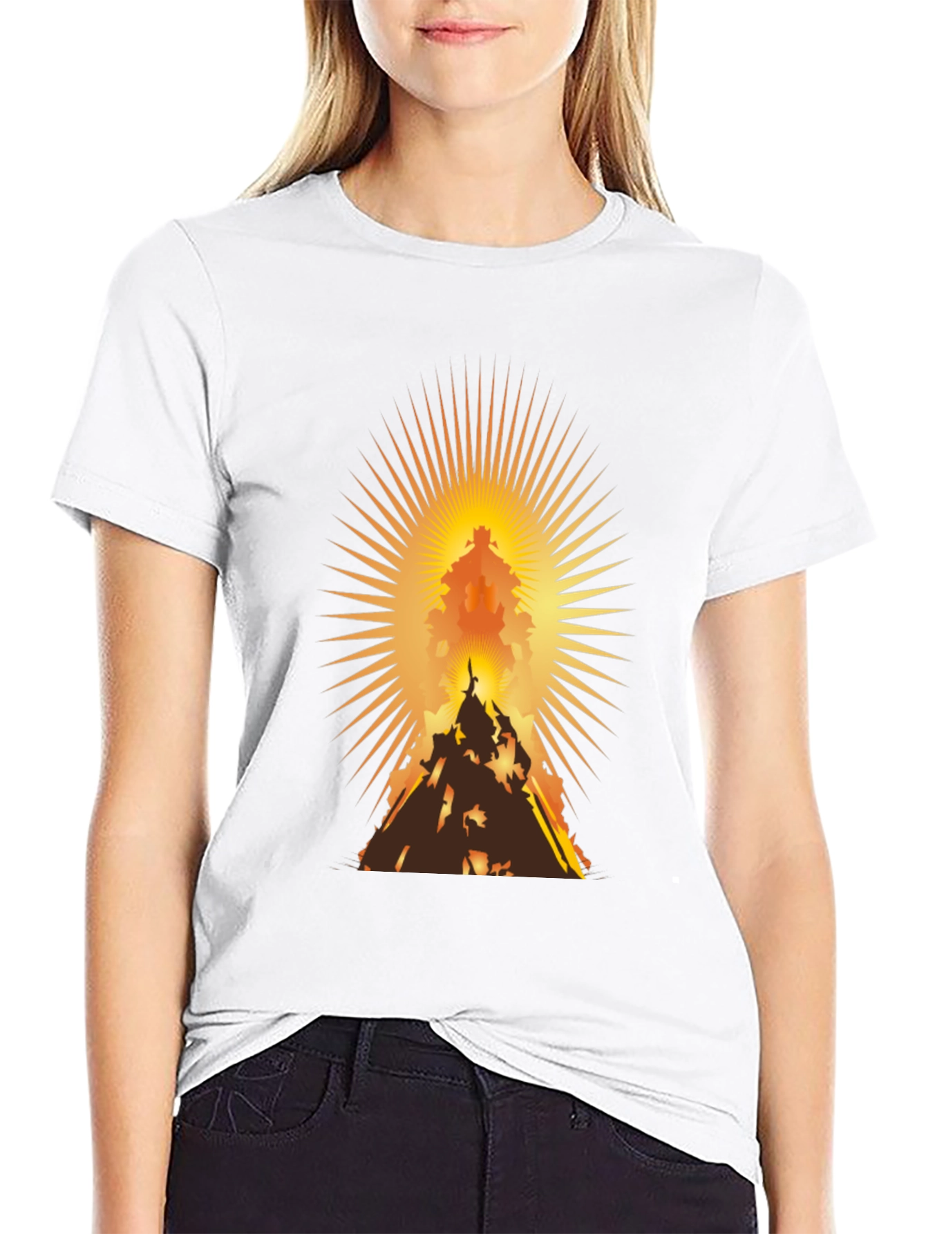 Radiant Mountain Silhouette Graphic Tee
