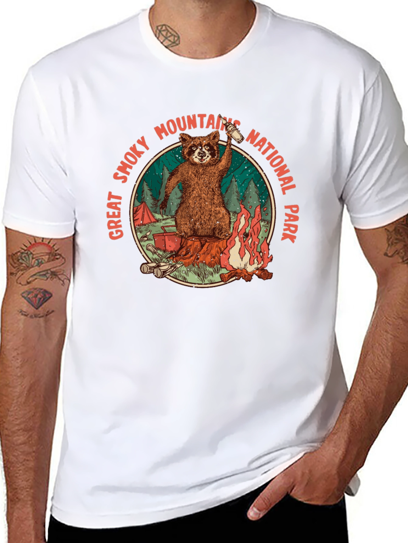 Great Smoky Mountains National Park Raccoon T-Shirt