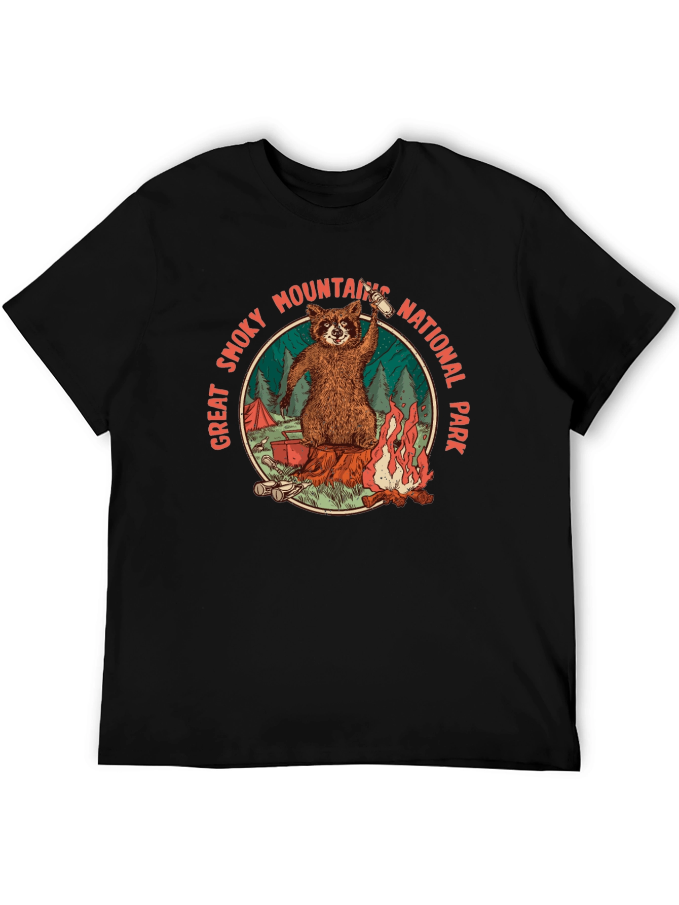 Great Smoky Mountains National Park Raccoon T-Shirt