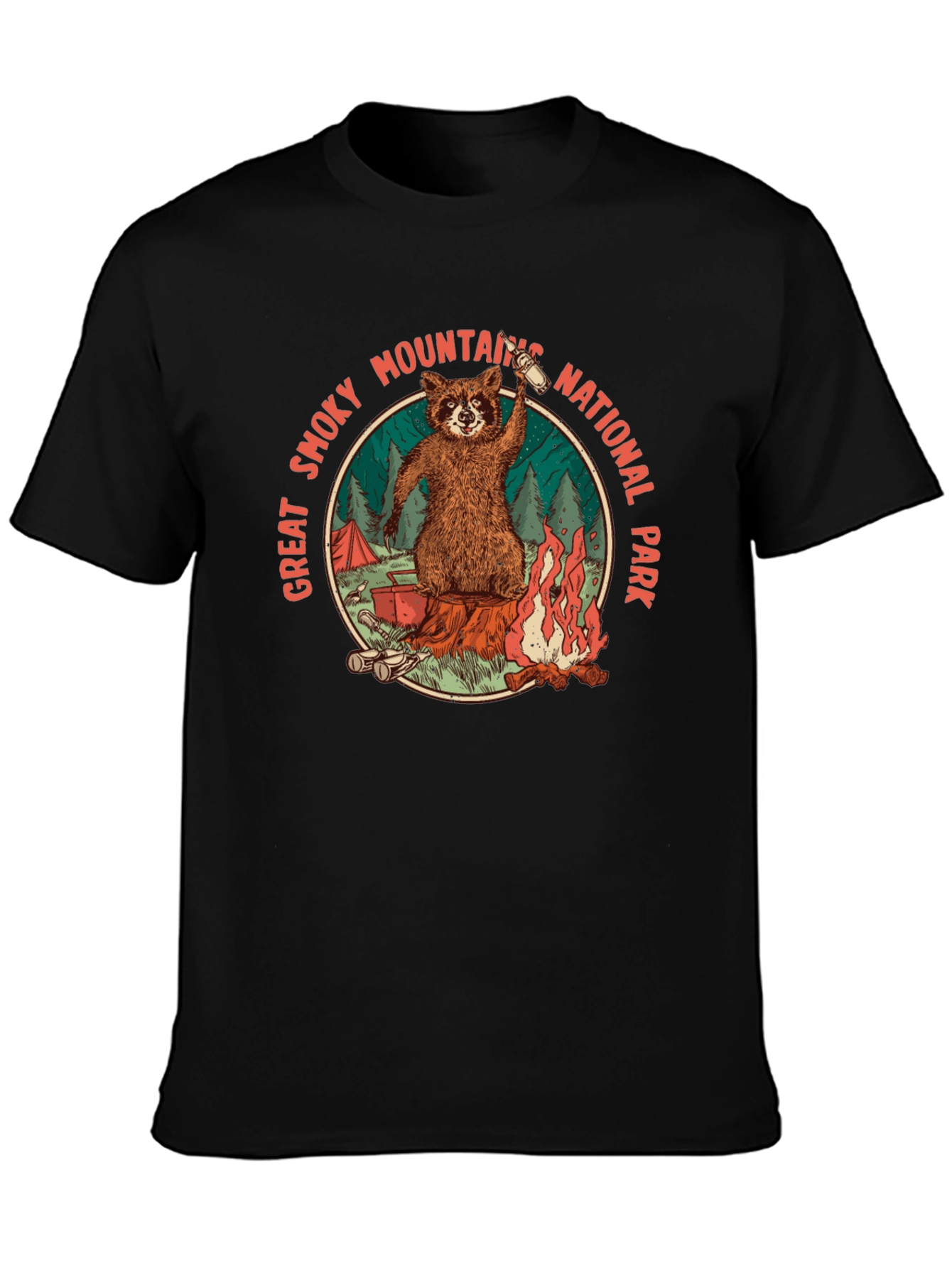 Great Smoky Mountains National Park Raccoon T-Shirt