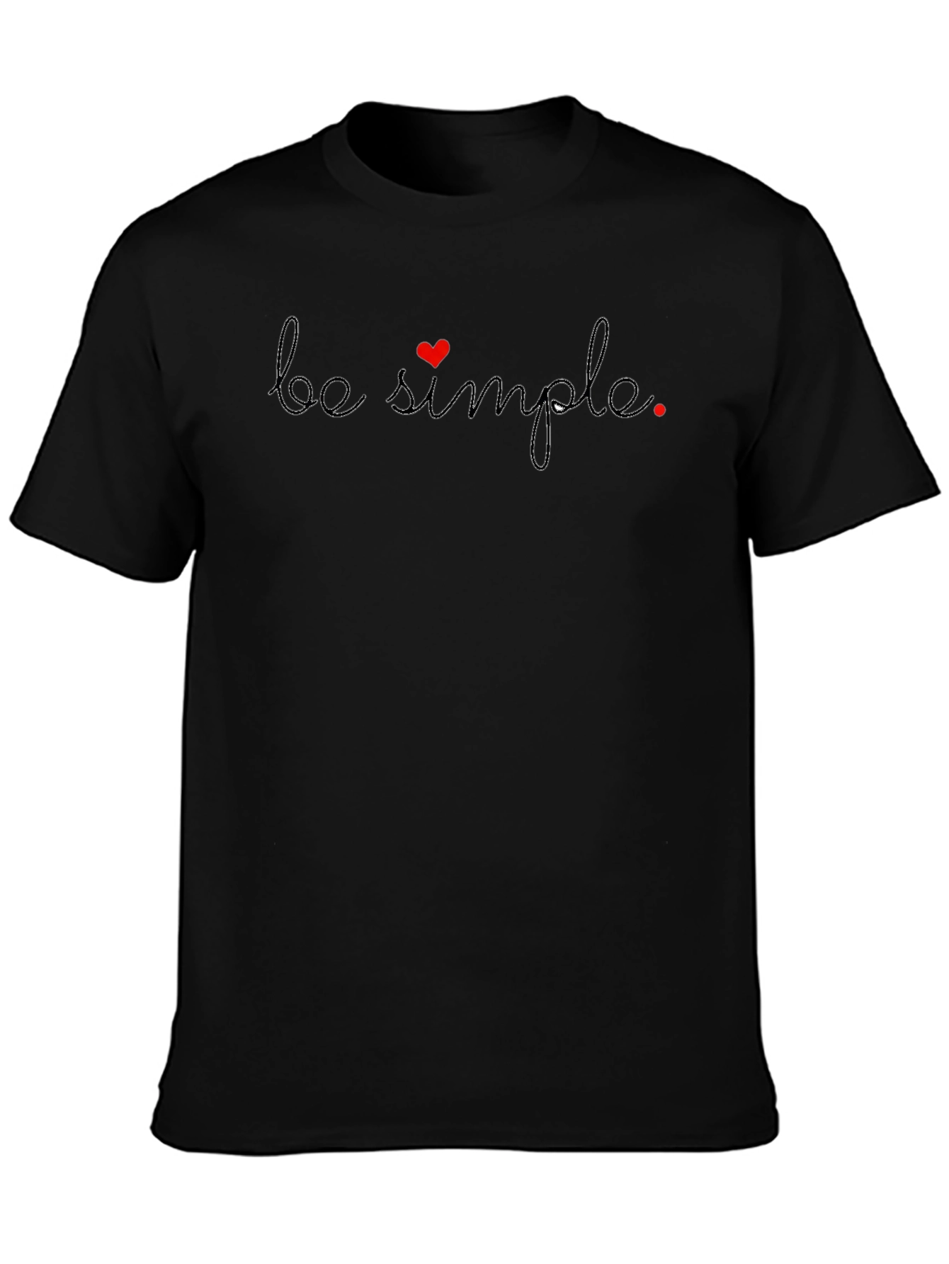 Be Simple Black T-Shirt
