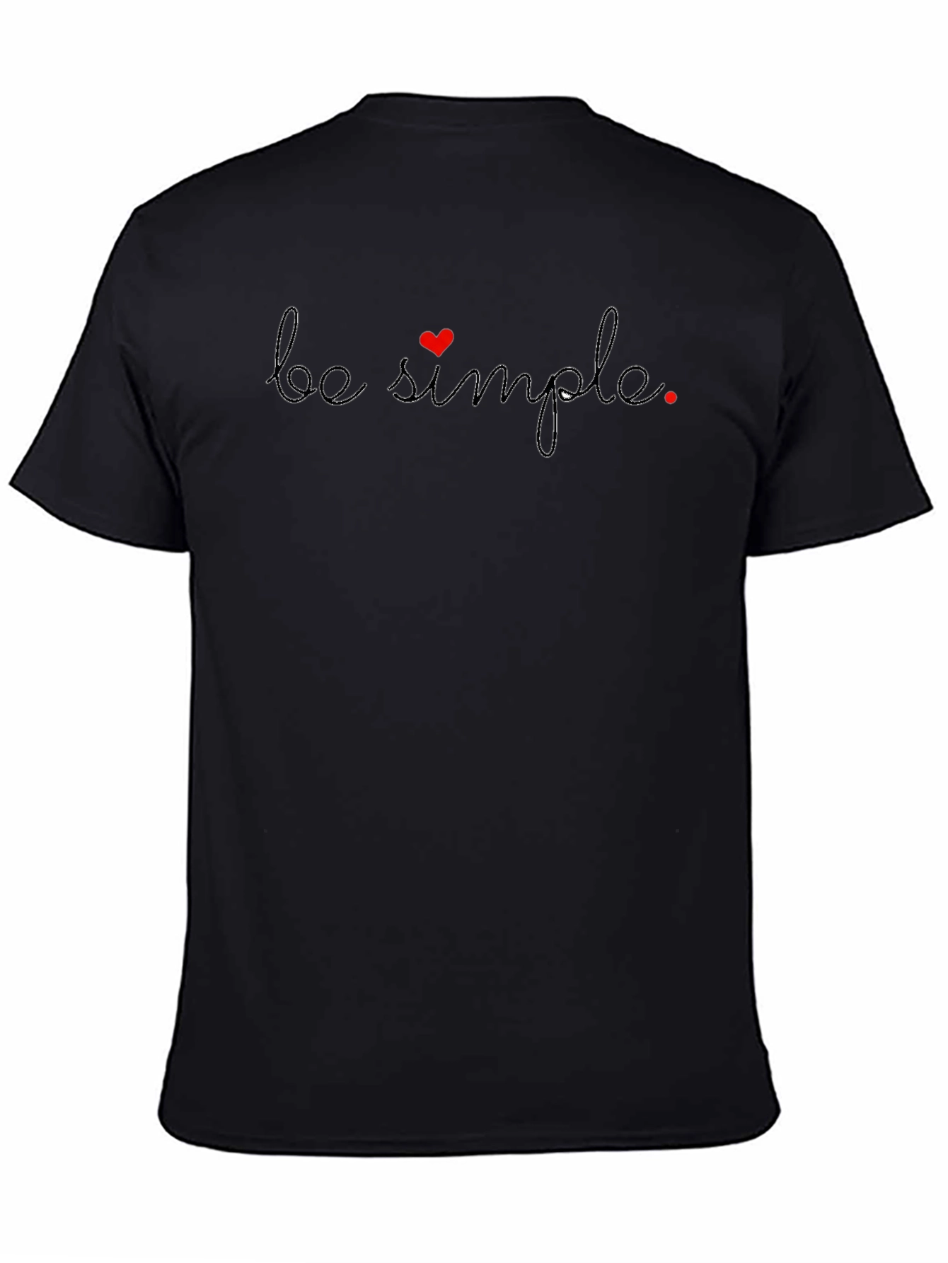 Be Simple Black T-Shirt