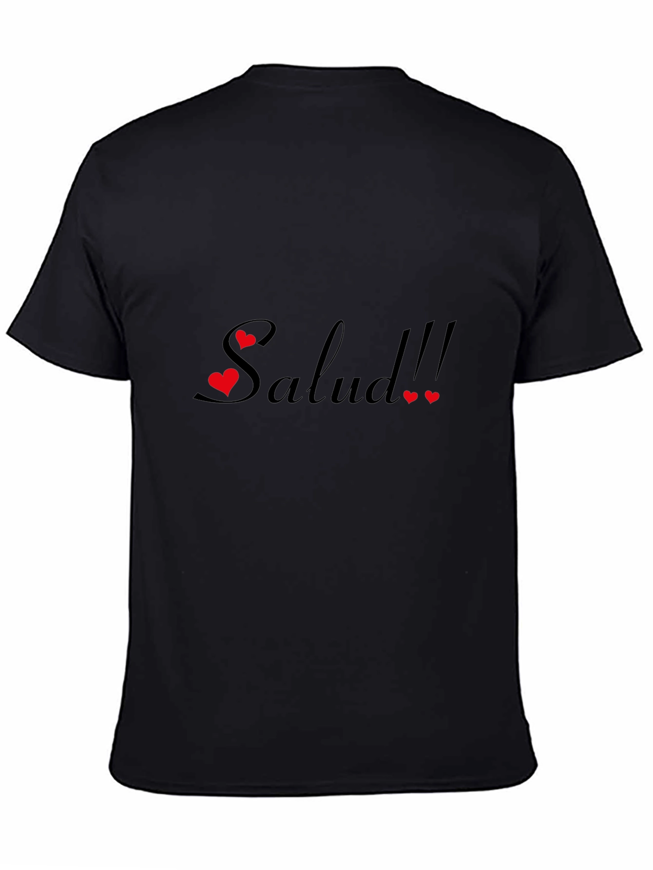 Salud Graphic Tee - Black Cotton Comfort