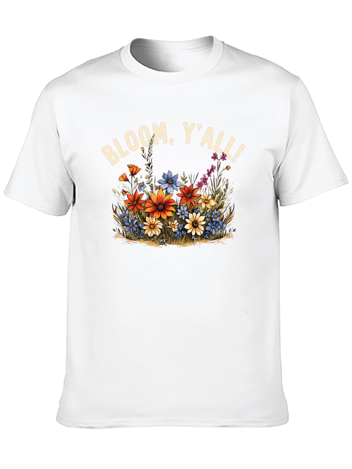 Bloom Yall T-Shirt - Southern Floral Graphic Tee