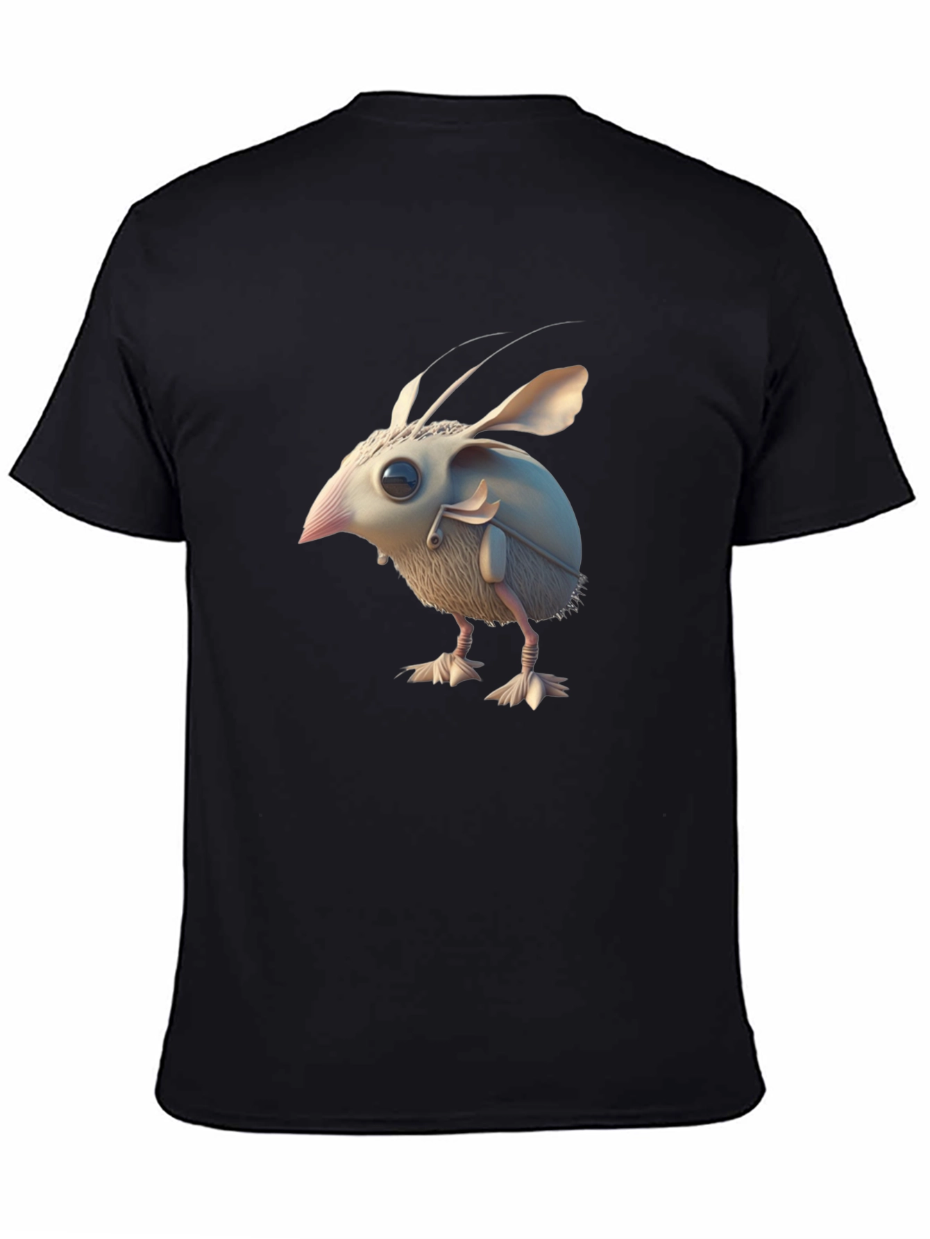 Novelty Creature Graphic Black T-Shirt