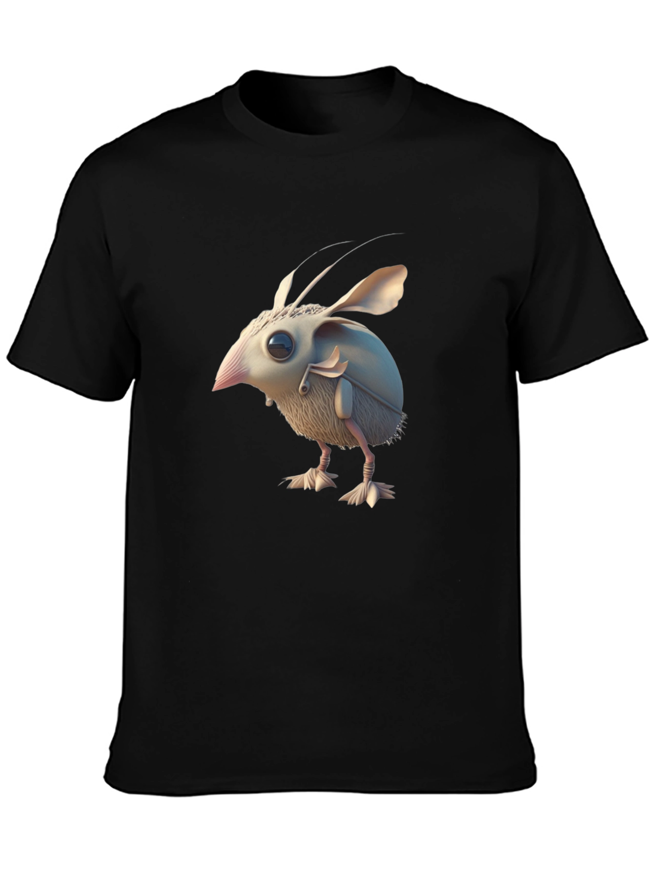 Novelty Creature Graphic Black T-Shirt