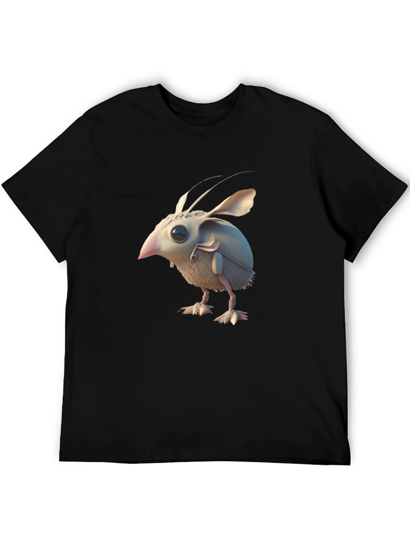 Novelty Creature Graphic Black T-Shirt
