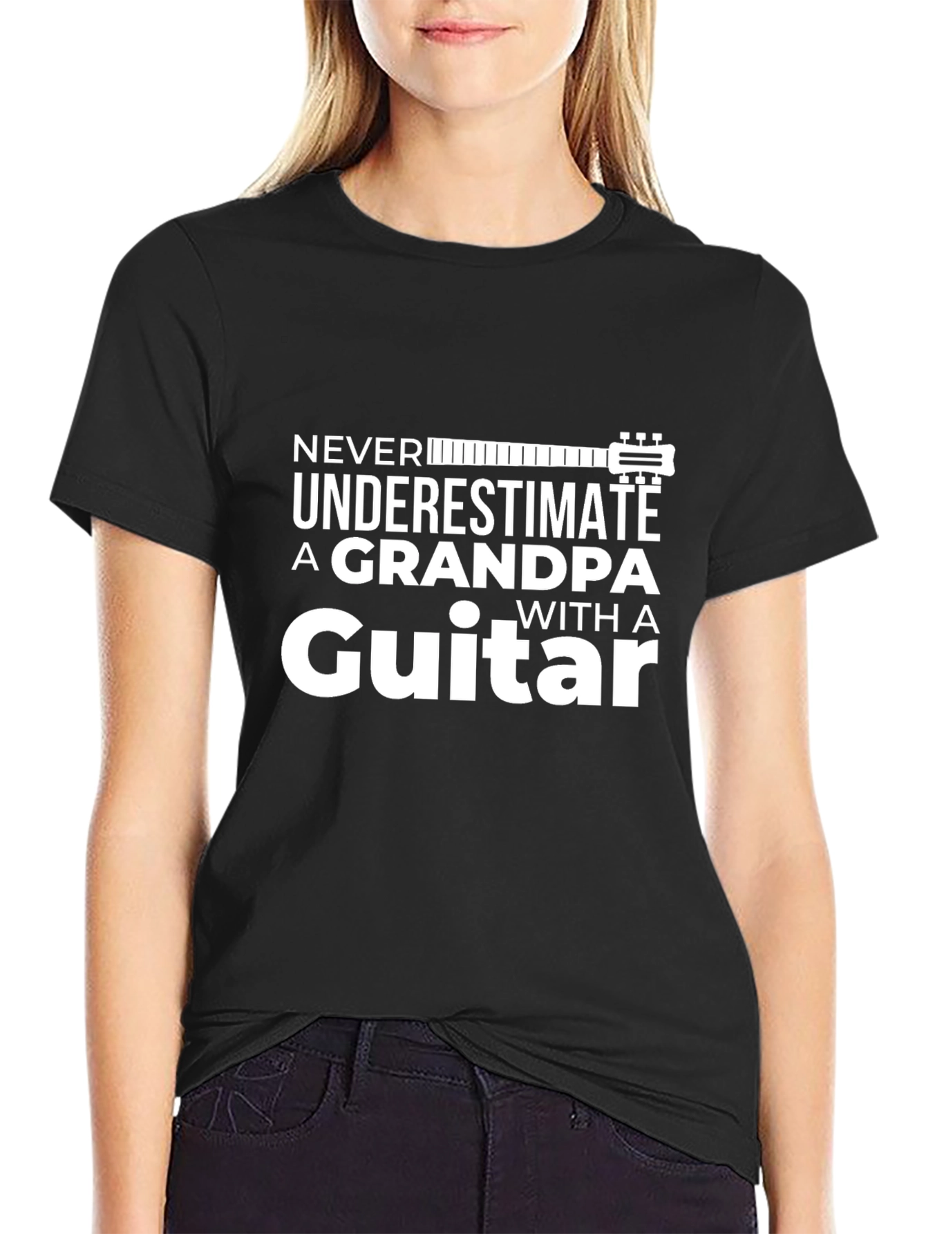Grandpa Guitar T-Shirt - Never Underestimate
