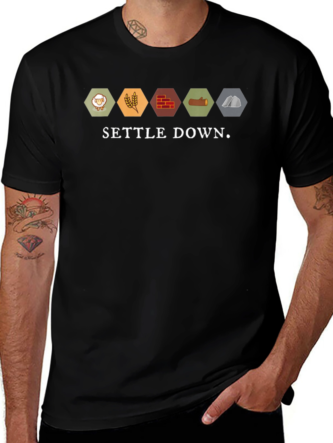 Settle Down Catan Resource T-Shirt