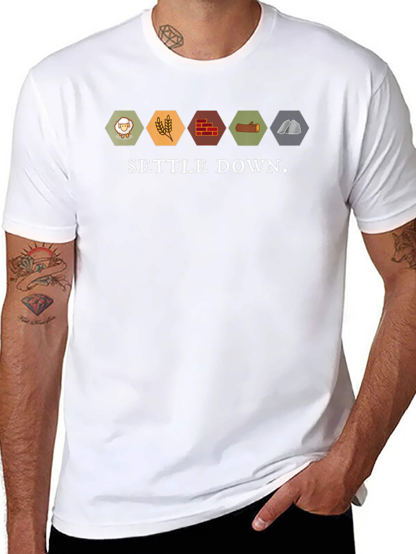 Settle Down Catan Resource T-Shirt