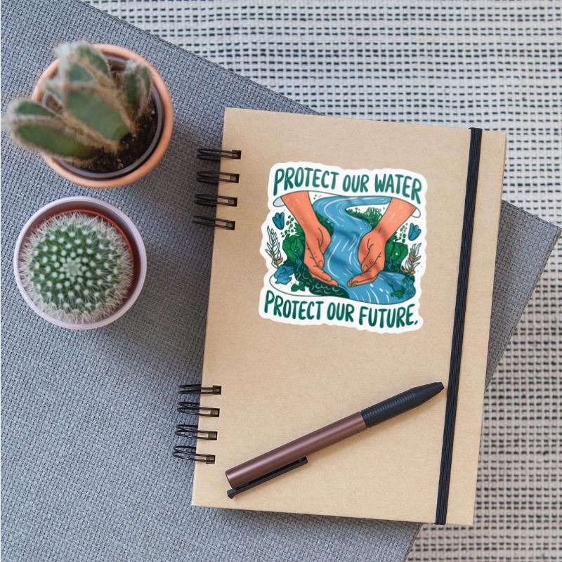 A symbolic illustration promoting water