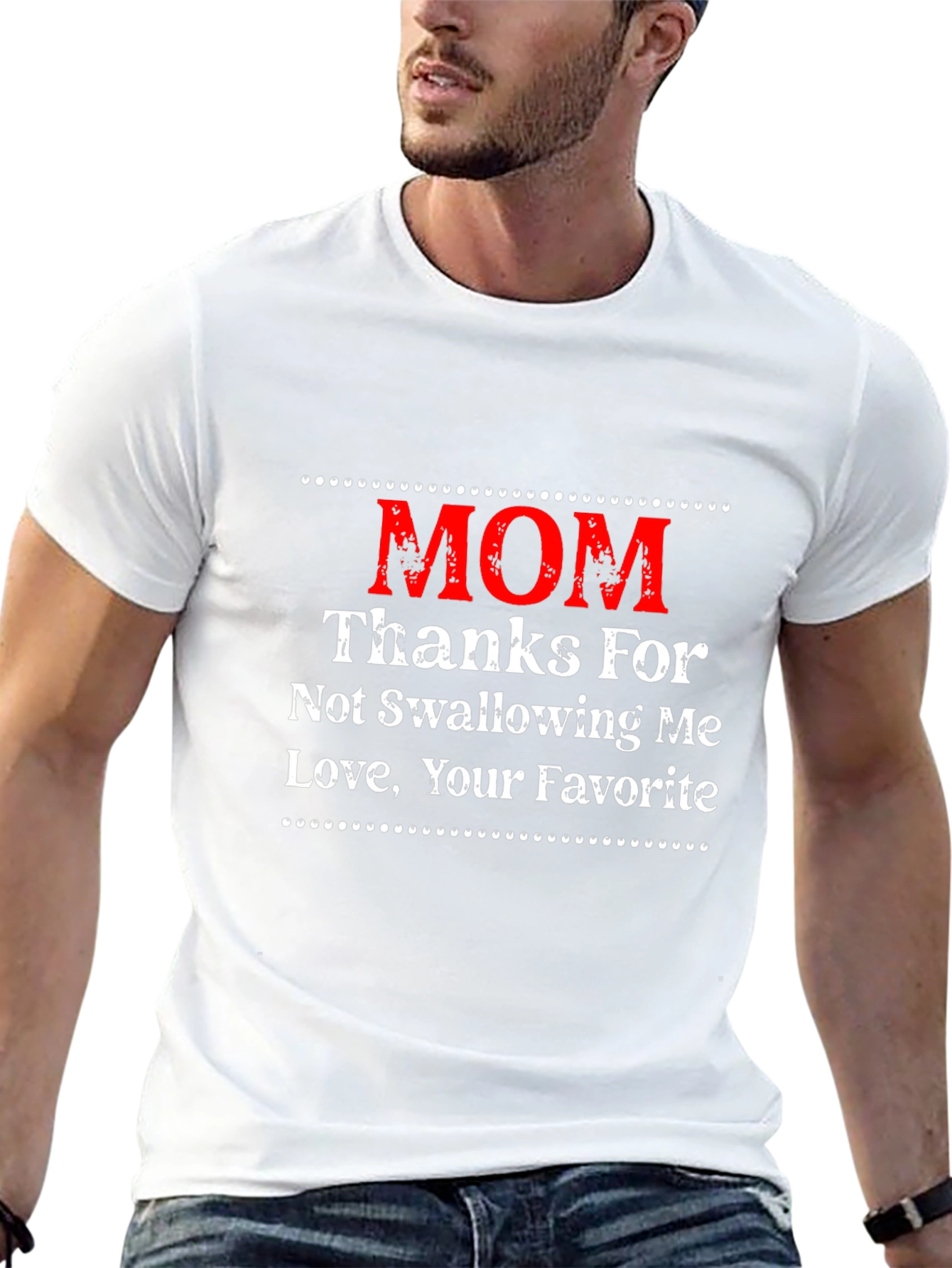 Funny Thanks Mom Graphic Tee