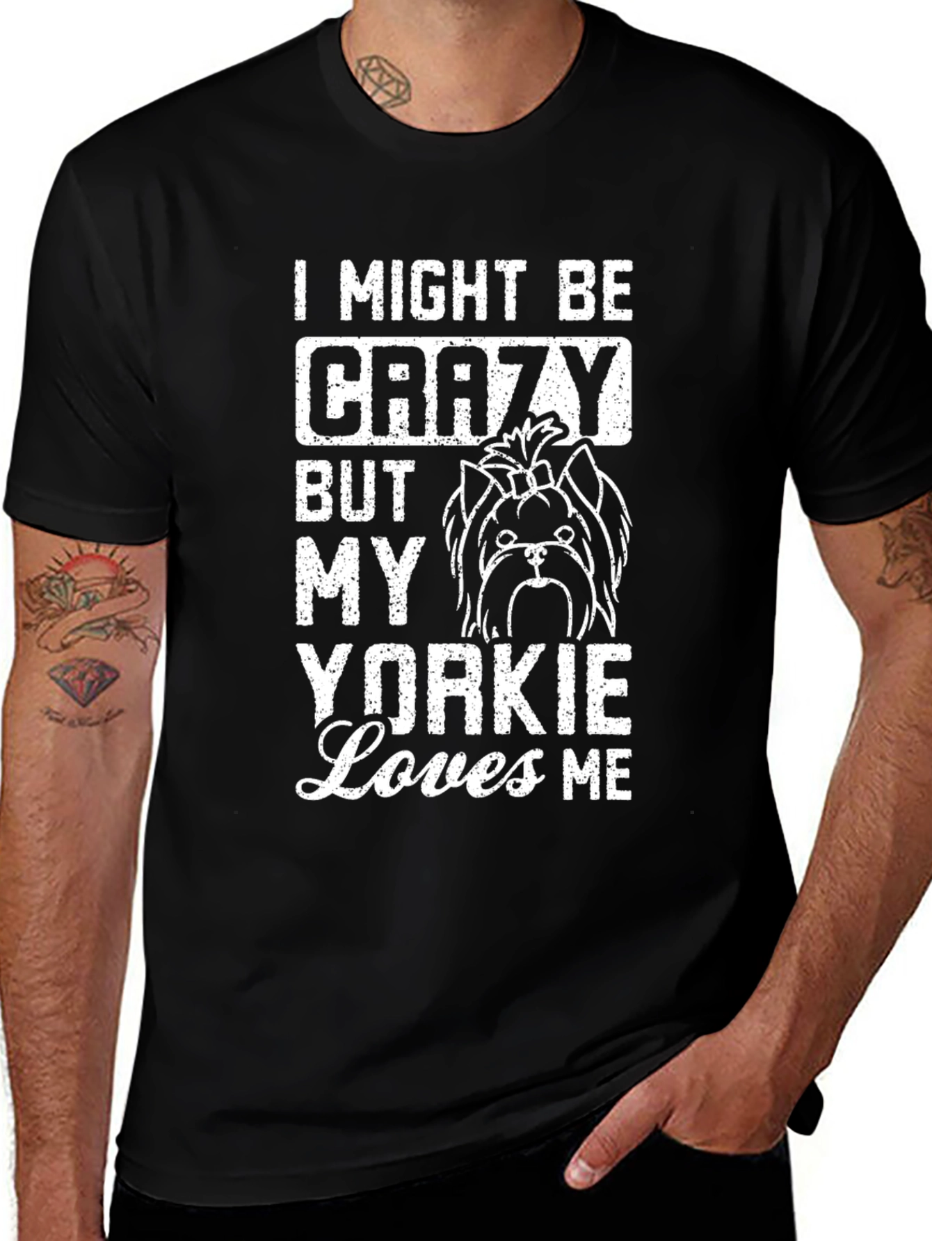 Crazy Yorkie Lover T-Shirt - Dog Lover Apparel