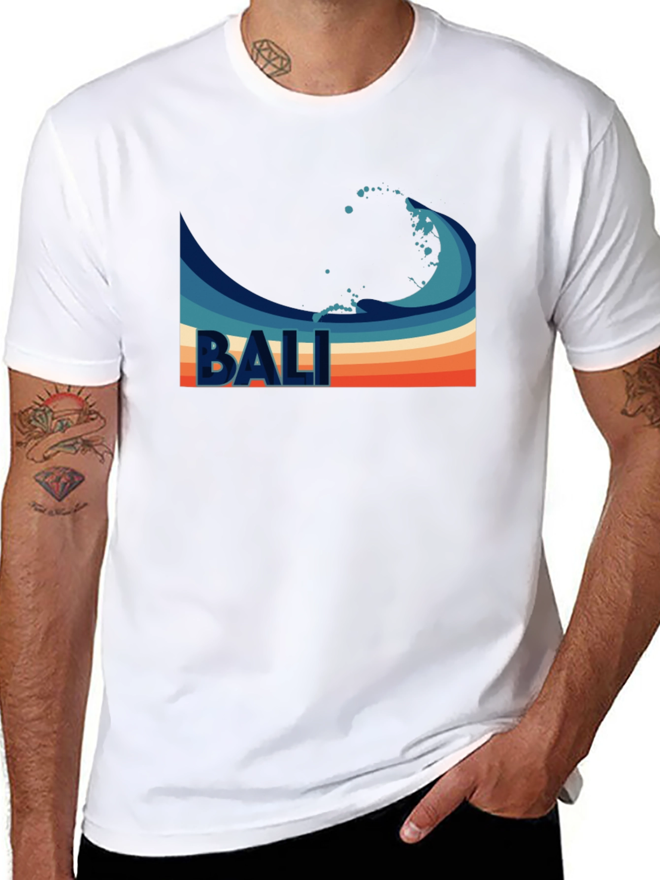 Retro Bali Wave T-Shirt