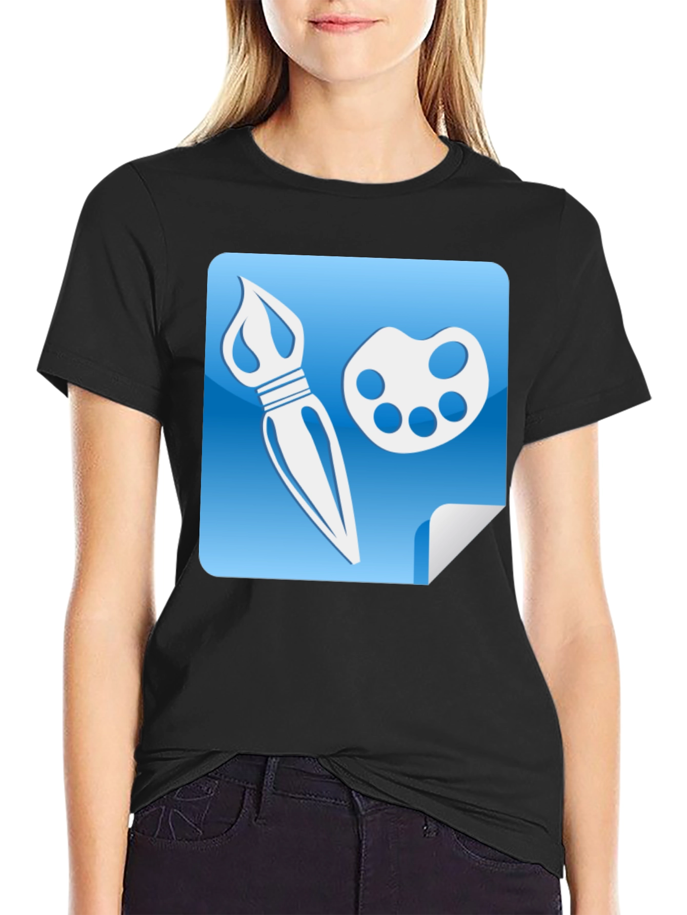 Painters Palette Graphic Tee - Artistic Design