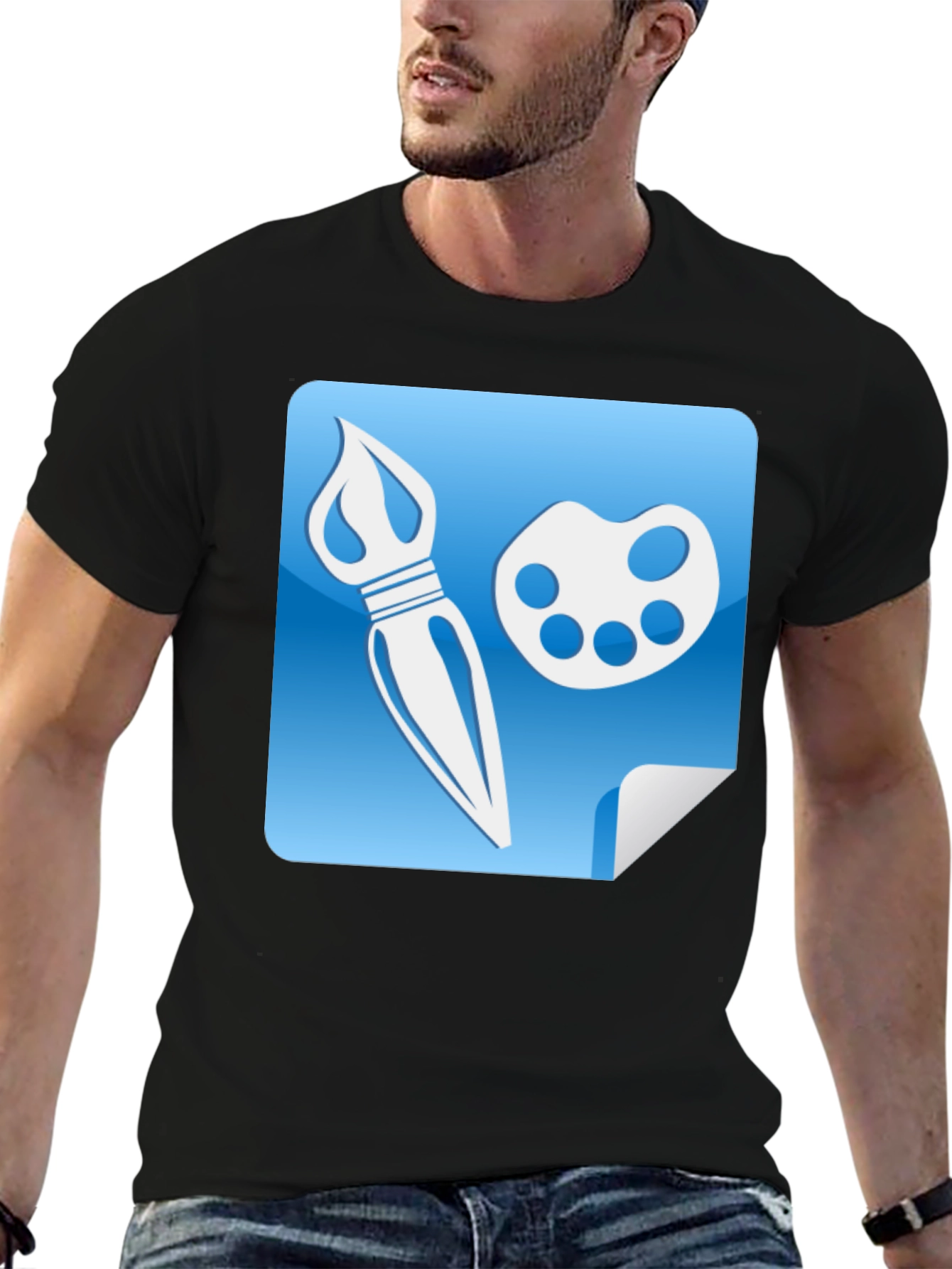 Painters Palette Graphic Tee - Artistic Design