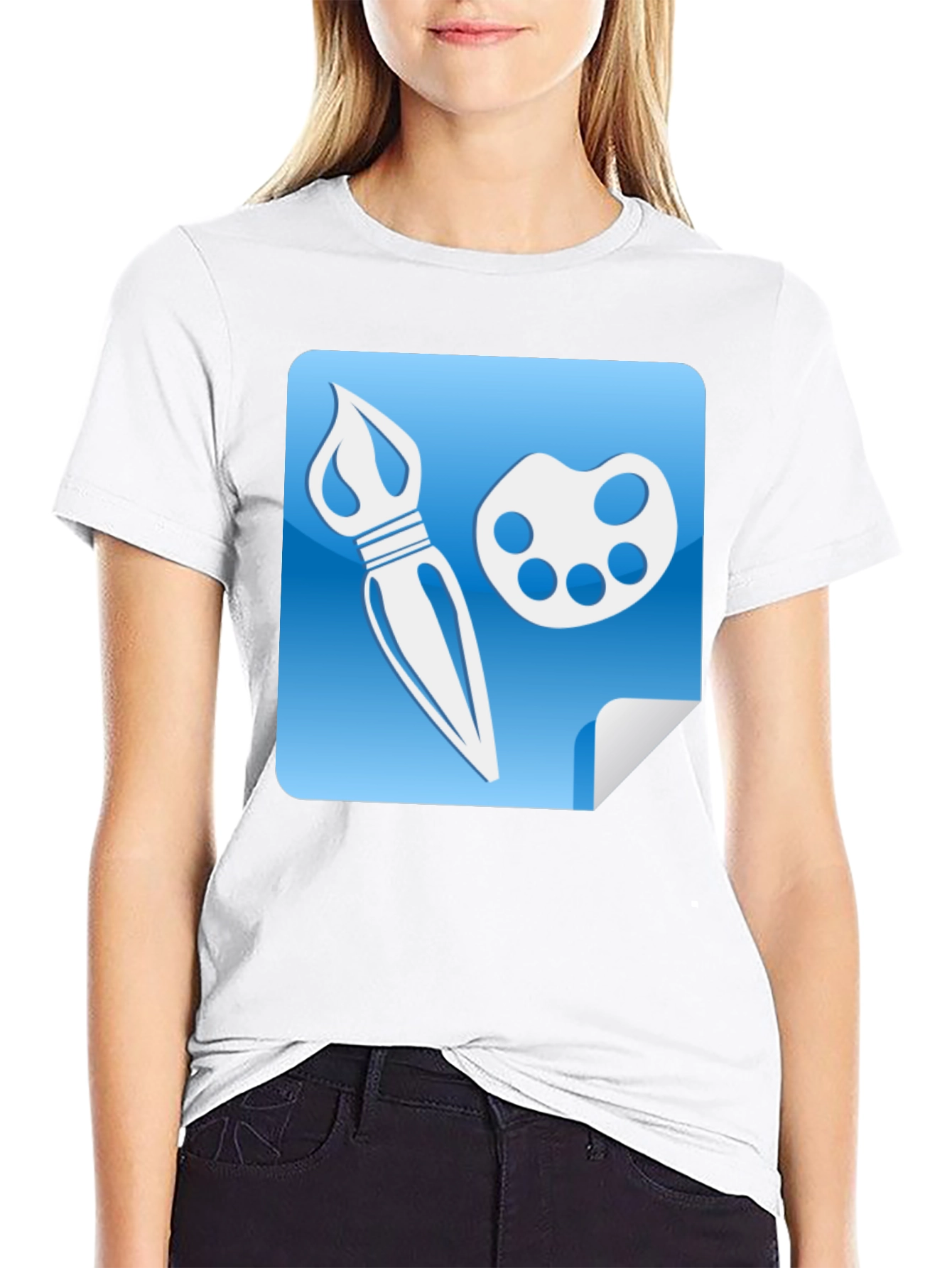 Painters Palette Graphic Tee - Artistic Design