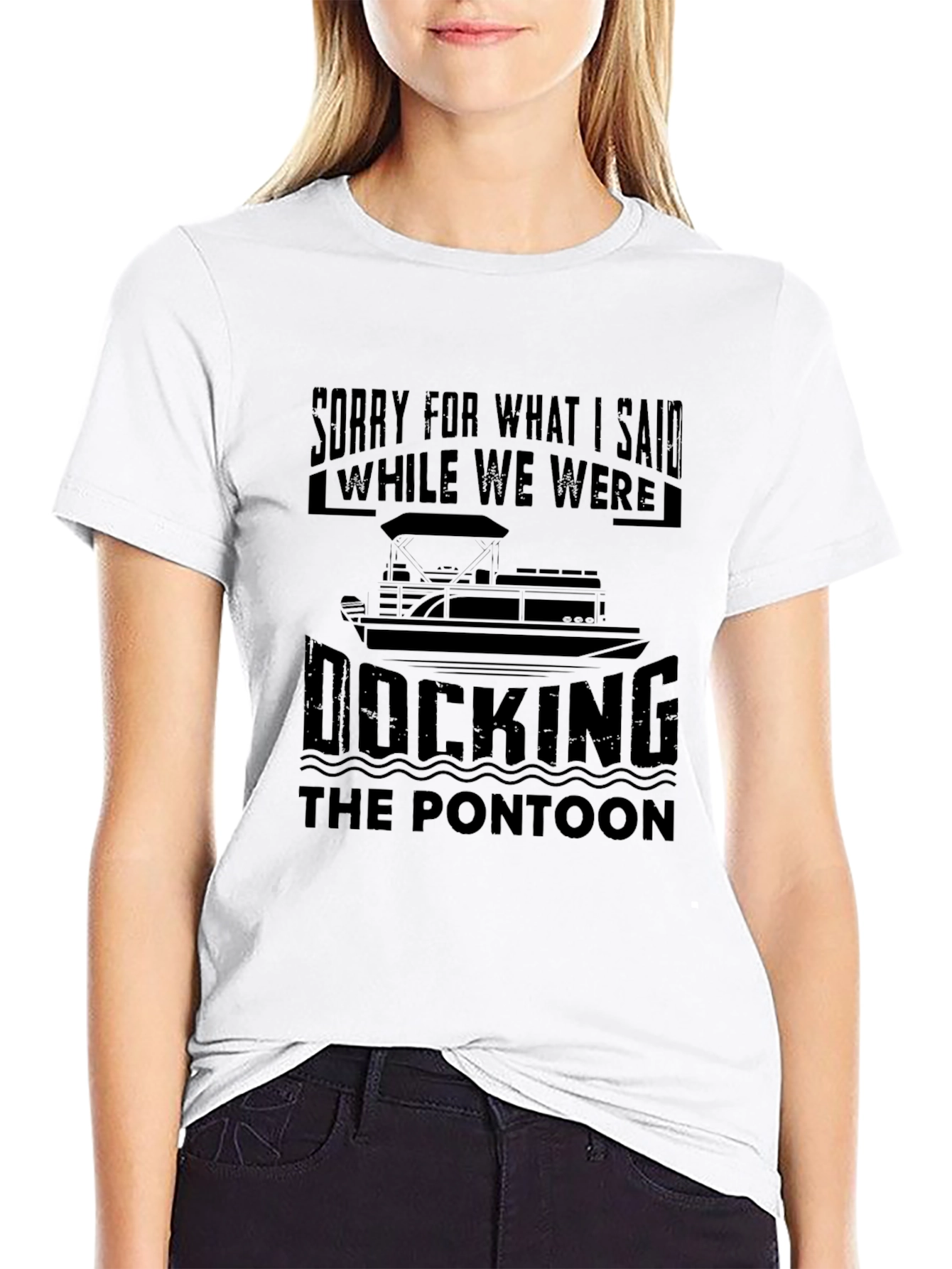 Funny Pontoon Boat T-Shirt - Docking Humor Tee