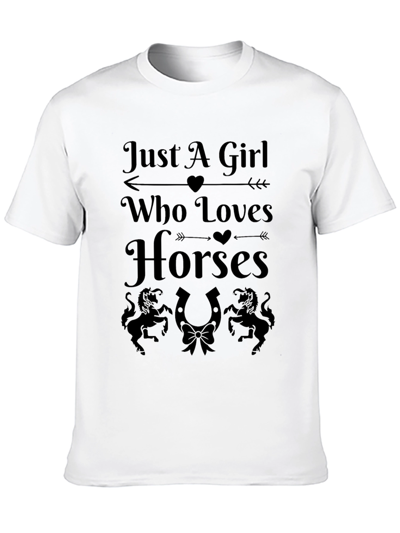 Just A Girl Who Loves Horses Graphic Tee