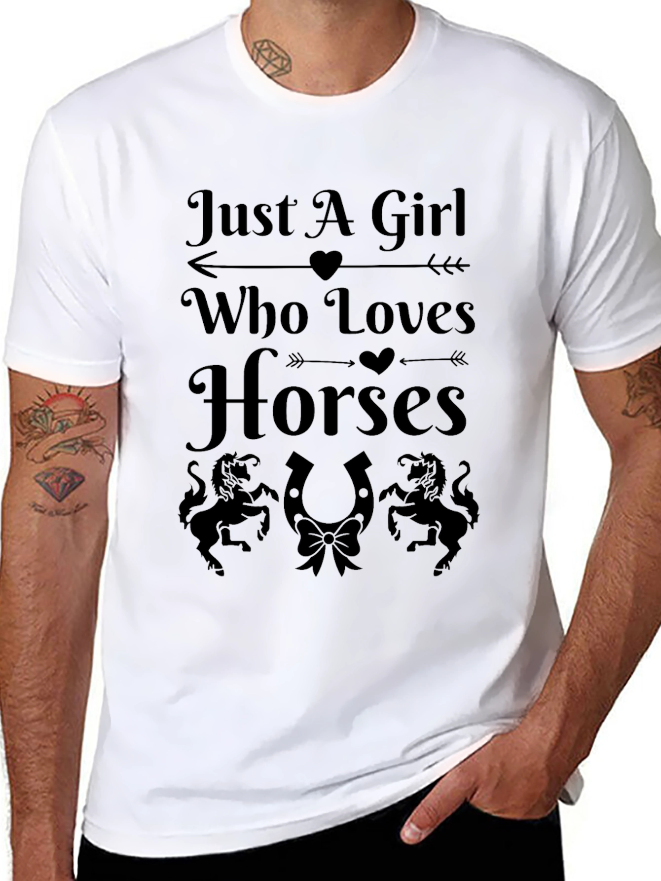 Just A Girl Who Loves Horses Graphic Tee